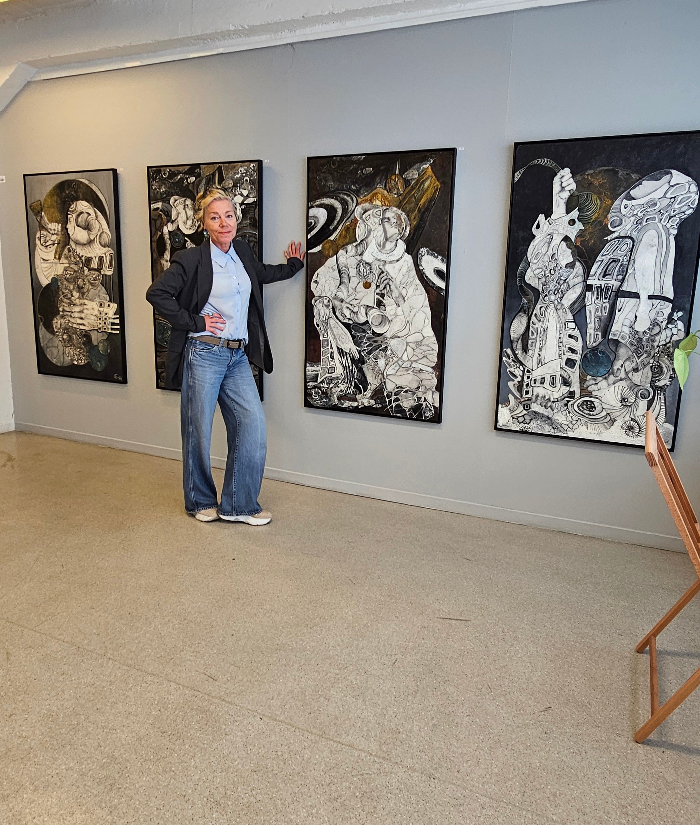 Harstad kunstforening  felles kunstutstilling 90 år jubileum