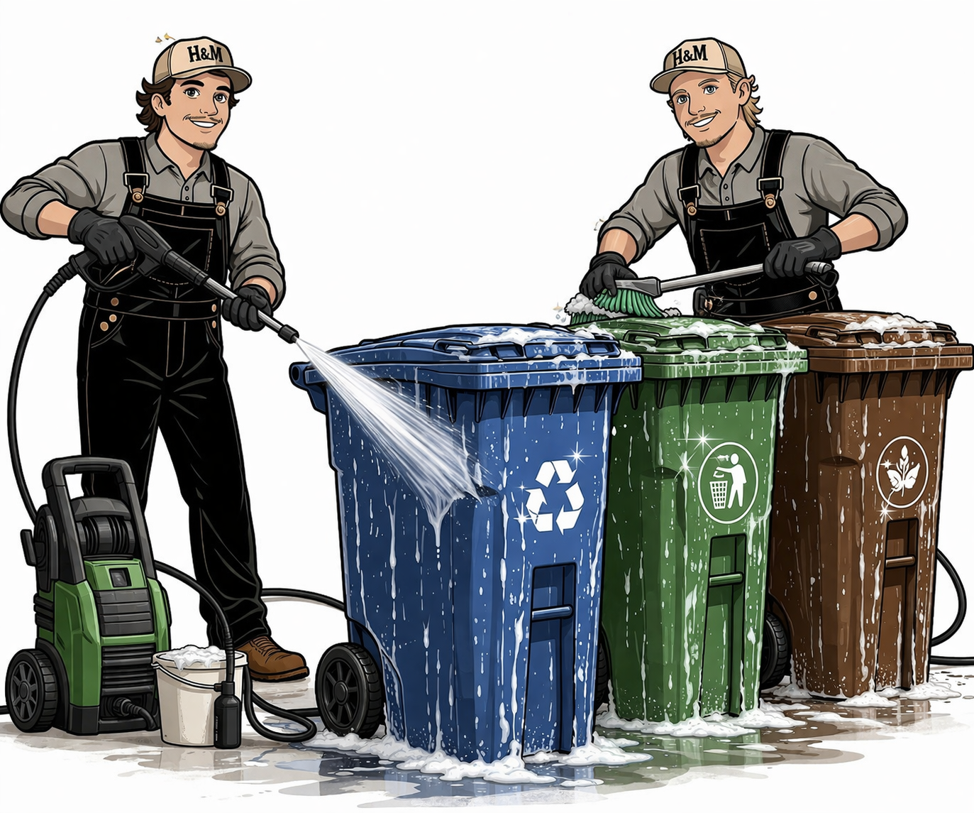 Garbage Can Cleaning