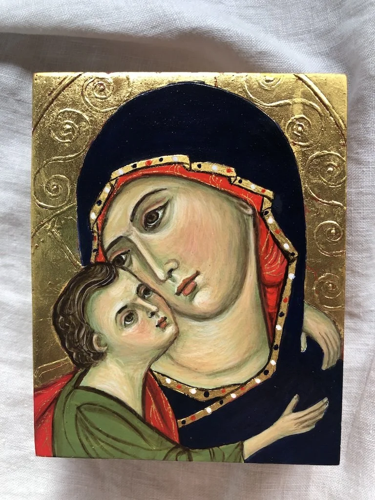 Madonna and Child of Lovingkindness. (2024) (Close-up).