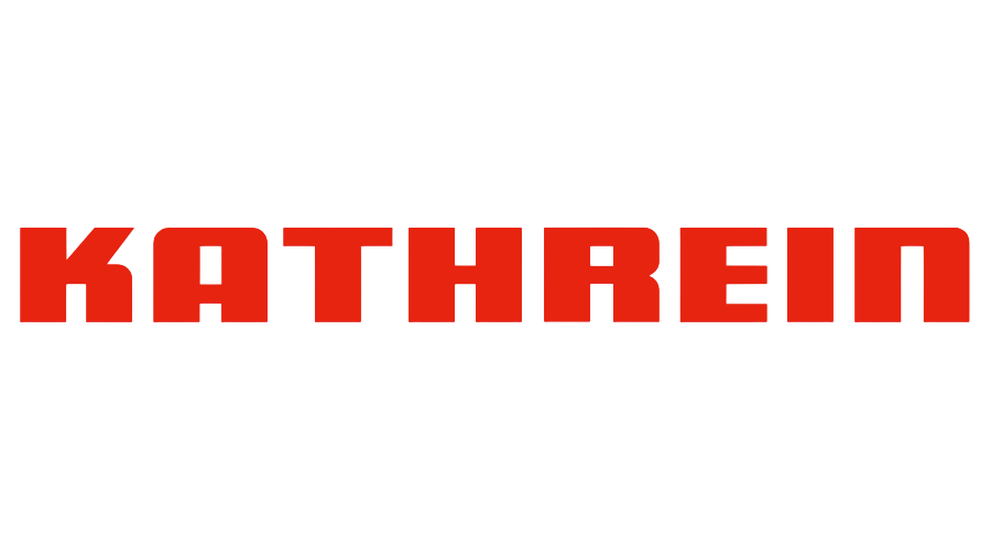 The name Kathreen written in bold red capital letters on a black background.