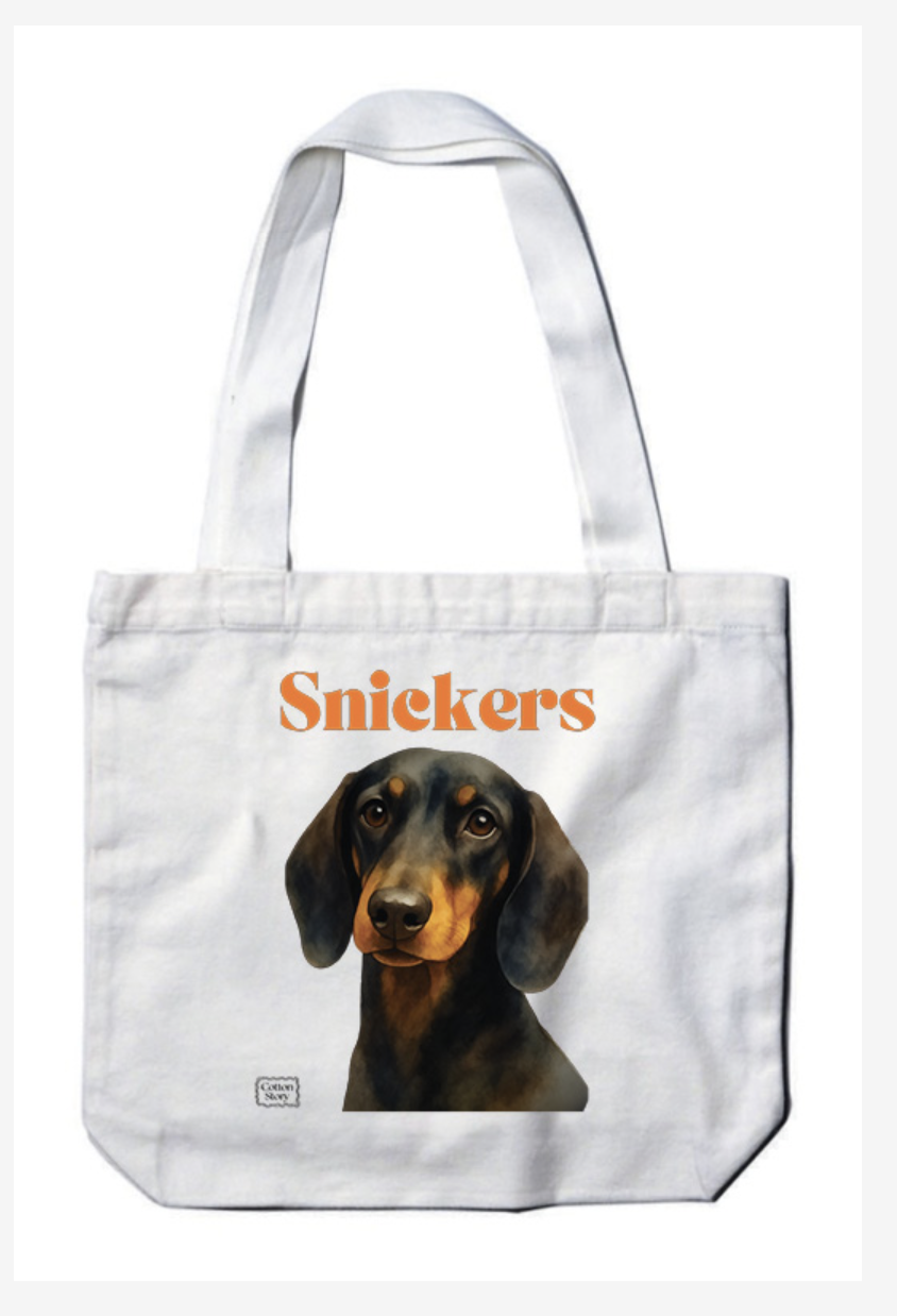 personlised tote bag with custom design of my pet