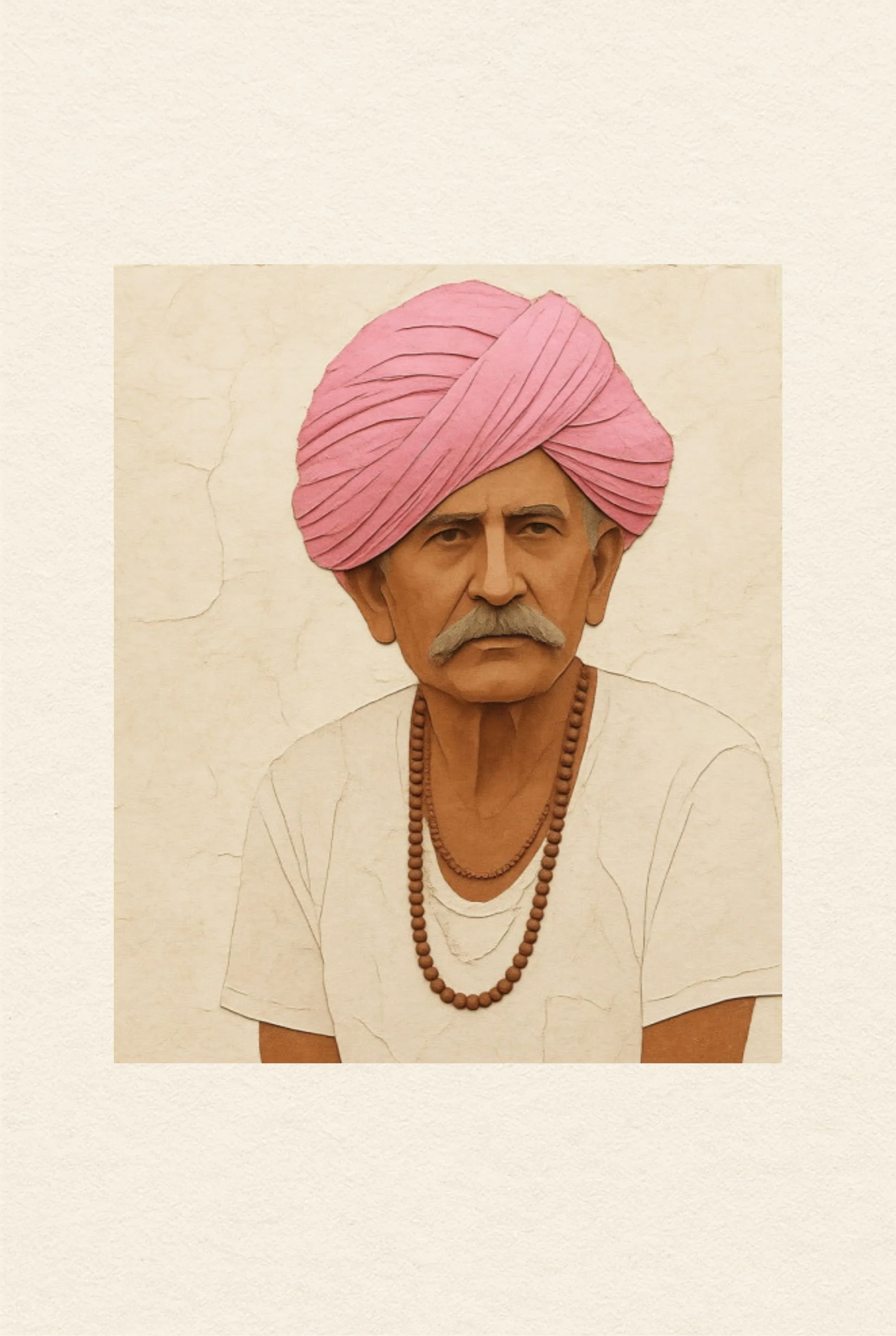 India - Man with Pink Turban