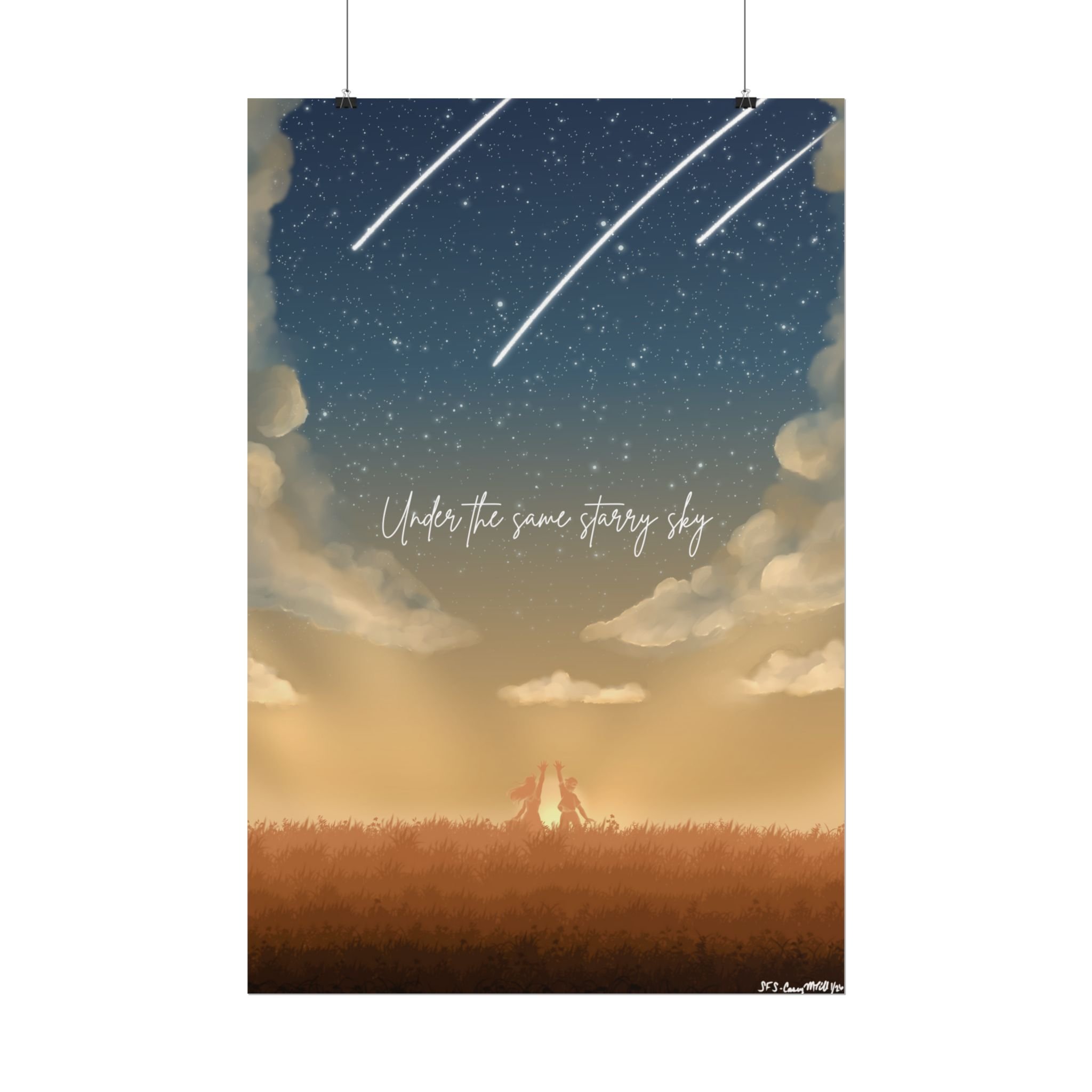 Under the Same Starry Sky Rolled Poster