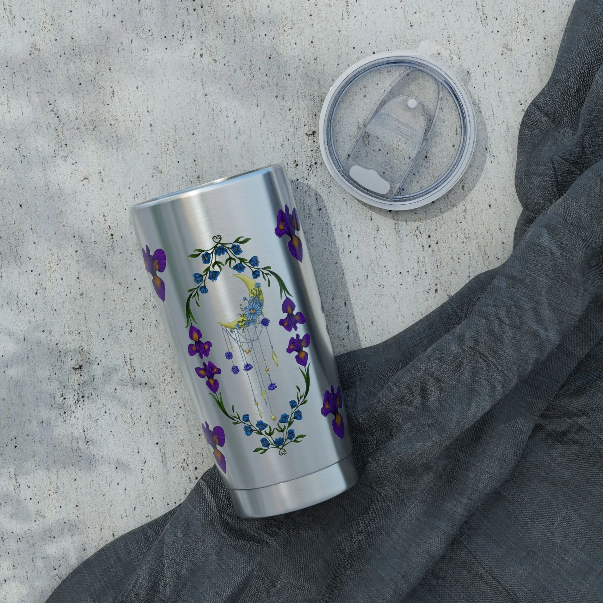 Iris Moon Travel Tumbler