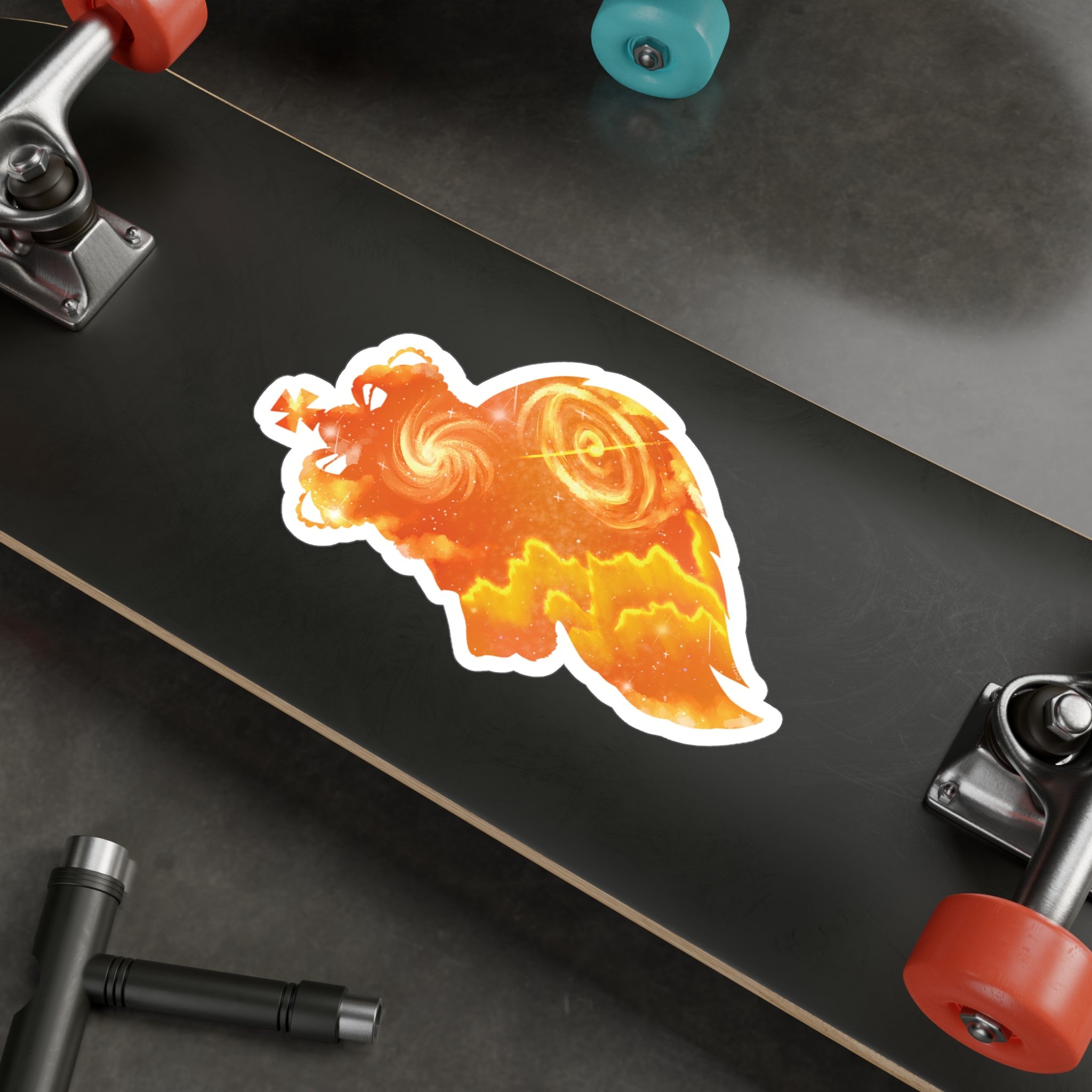 Celestial Lion Cosmic Vinyl Sticker