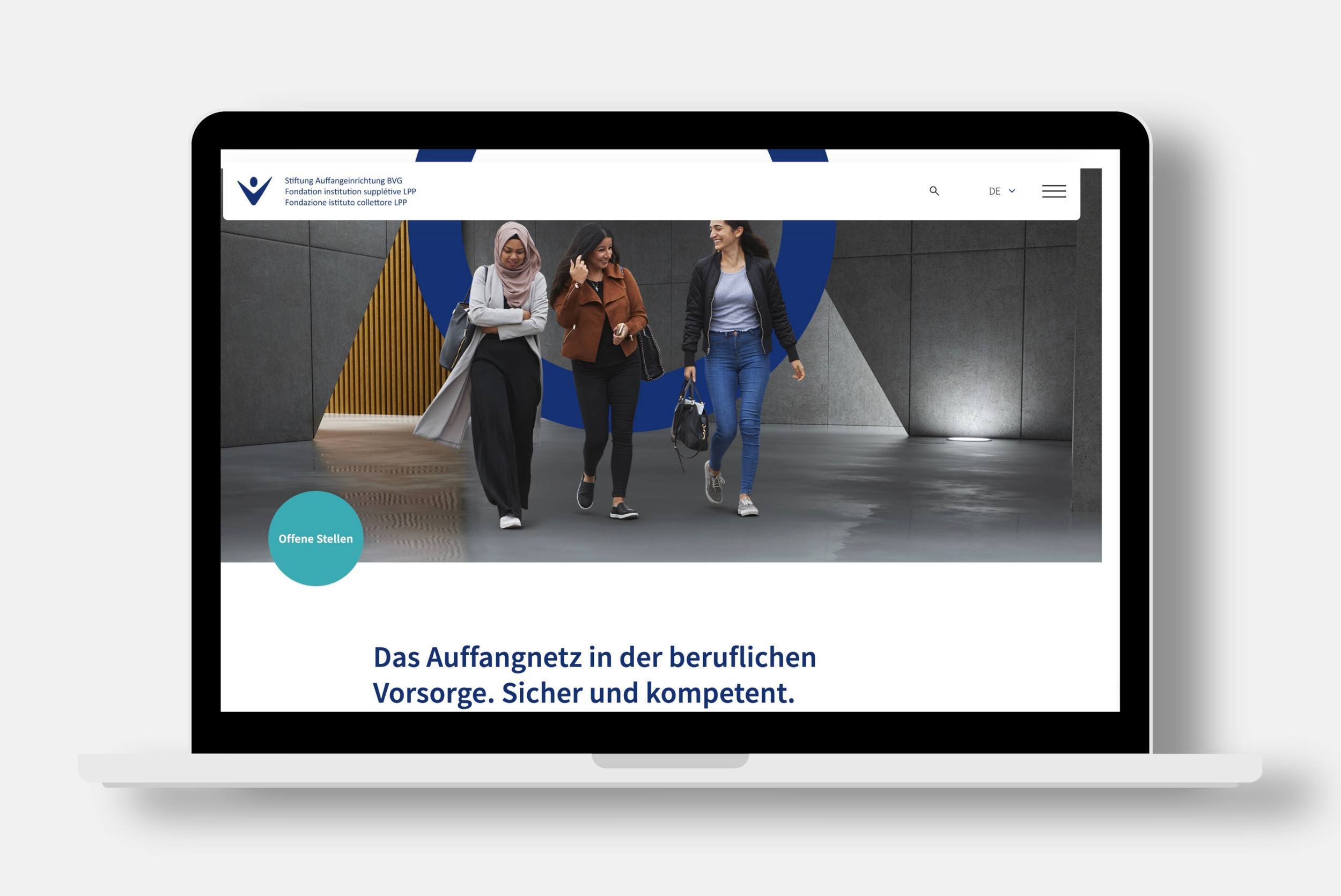 Stiftung Auffangeinrichtung Website