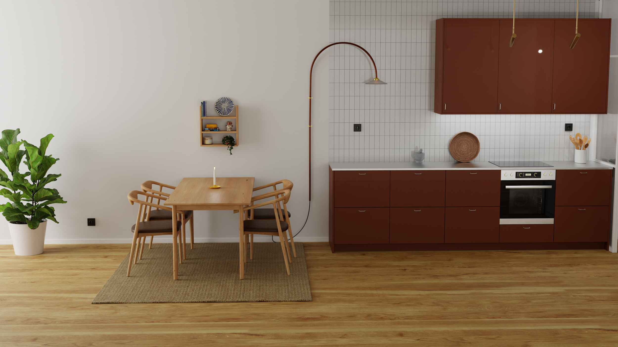 Interiörvisualisering: Kök & Matplats