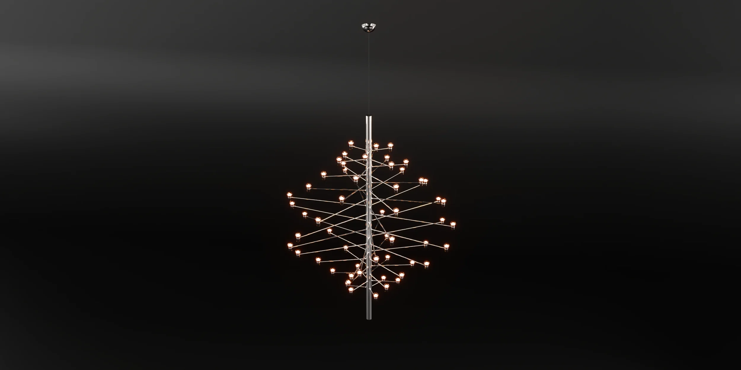 TS Modern Mid-Century Chandelier