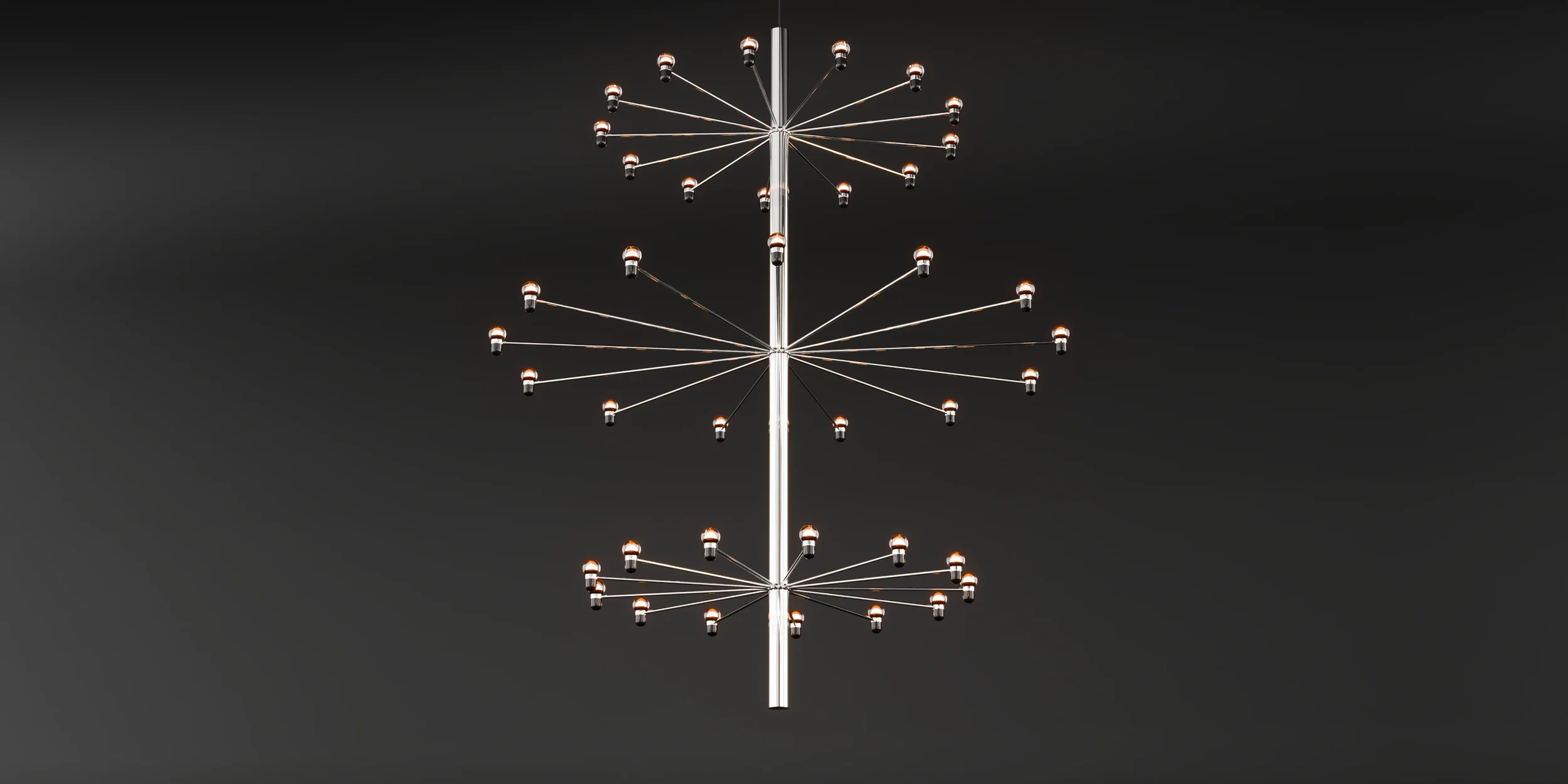 TS Modern Mid-Century Chandelier