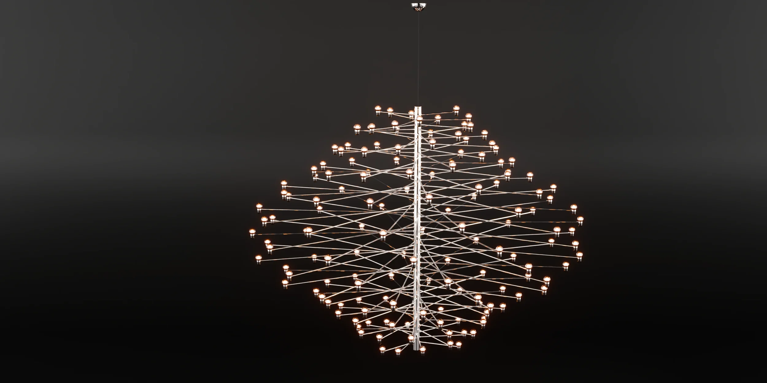 TS Modern Mid-Century Chandelier