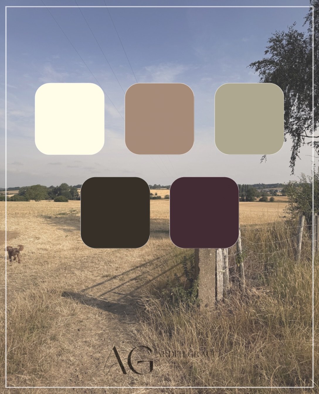 English countryside inspired colour palette 🌾

Add a touch of Wild Fig &amp; Saffron blowing through the air, paired with a beautifully designed room and you&rsquo;ve got the full experience ✨ 

~

#timelessdesign #designinspiration #colourpalette