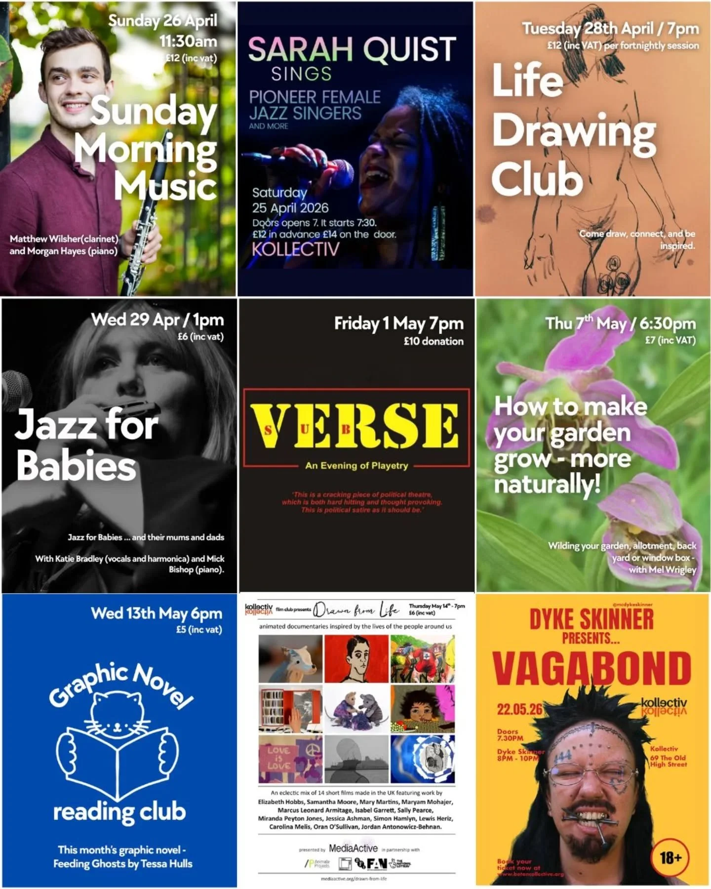 We have an embarrassment of events coming up, with more being added everyday 📣📣📣

Music, art, comedy, poetry, gardening, theatre AND MORE!

Why not check out our new website? Links are in the bio, we hope to see you at an event soon! 

Want the la