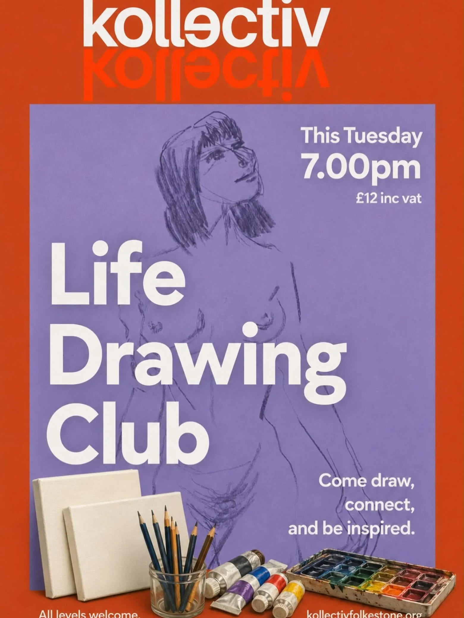 Join us tomorrow for all levels life drawing session with live model and (for those who want) gentle guidance of artist @faridayesmin_liveart - wonderful and friendly atmosphere, candlelit evening and lots of fun and inspiration. Tickets on our websi