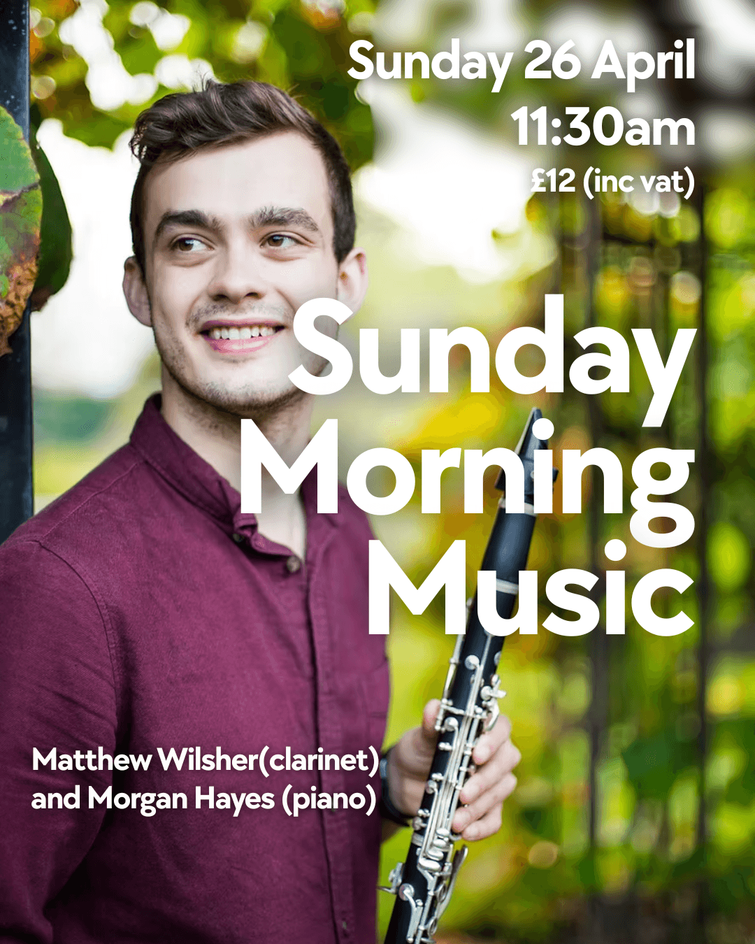 Sunday Morning Music - Matthew Wilsher (clarinet) and Morgan Hayes (piano)
