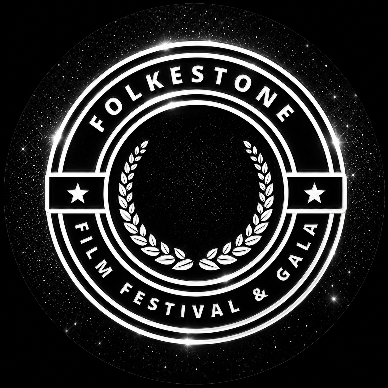FFF circle logo sparkle - Folkestone Film Festival.PNG
