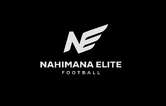Nahimana Elite Football logo on a black background.