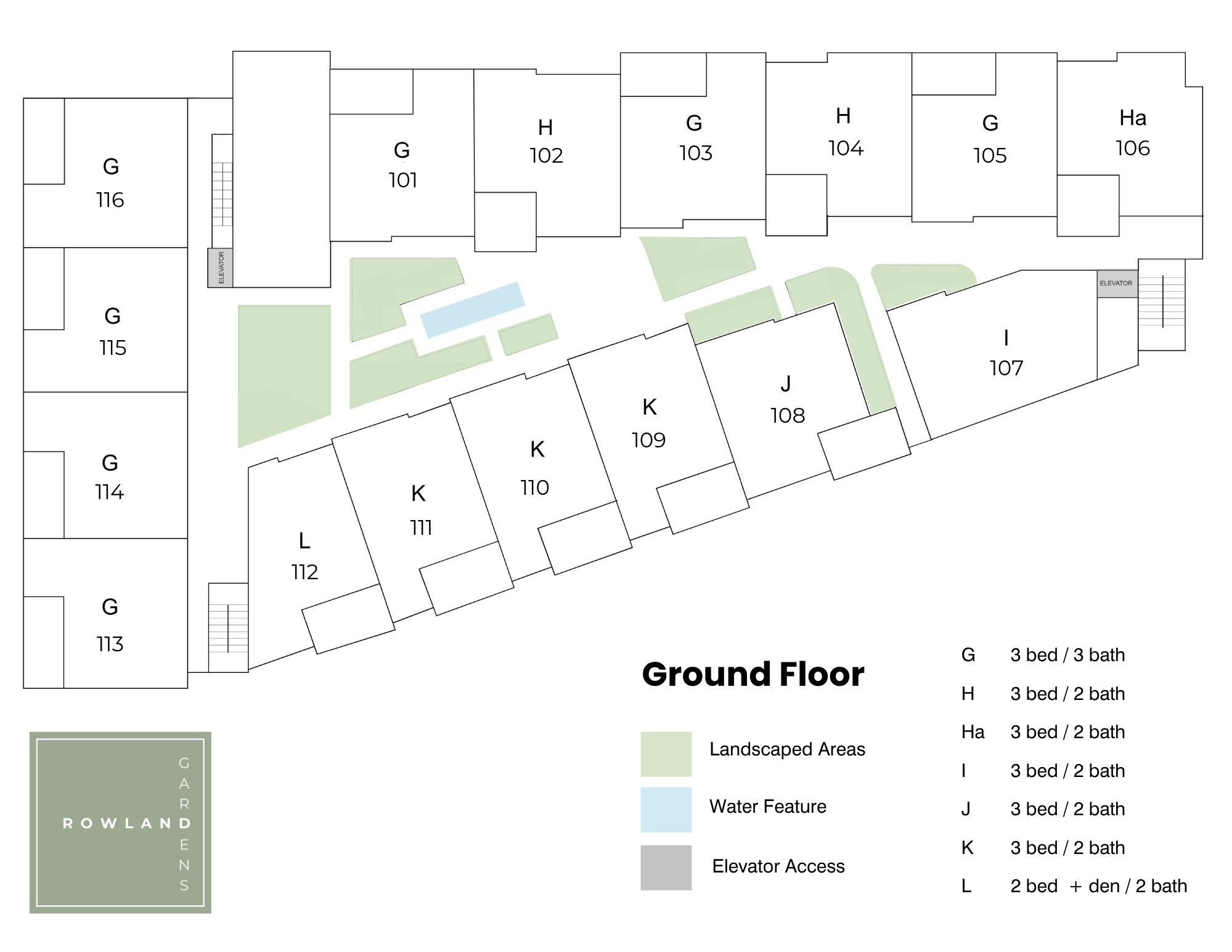 Ground Floor Plan Rowland Gardens