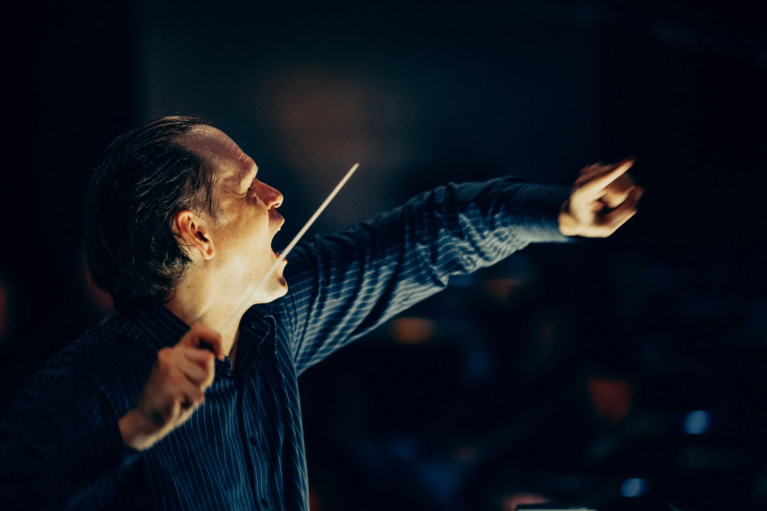 choir conductor gesture