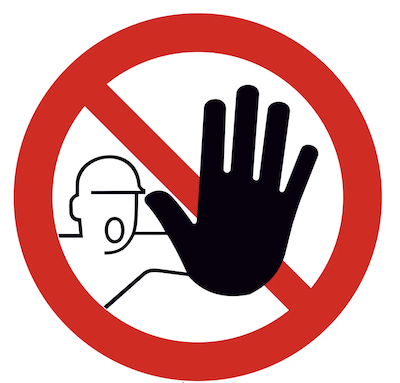Stop Sign with Hand