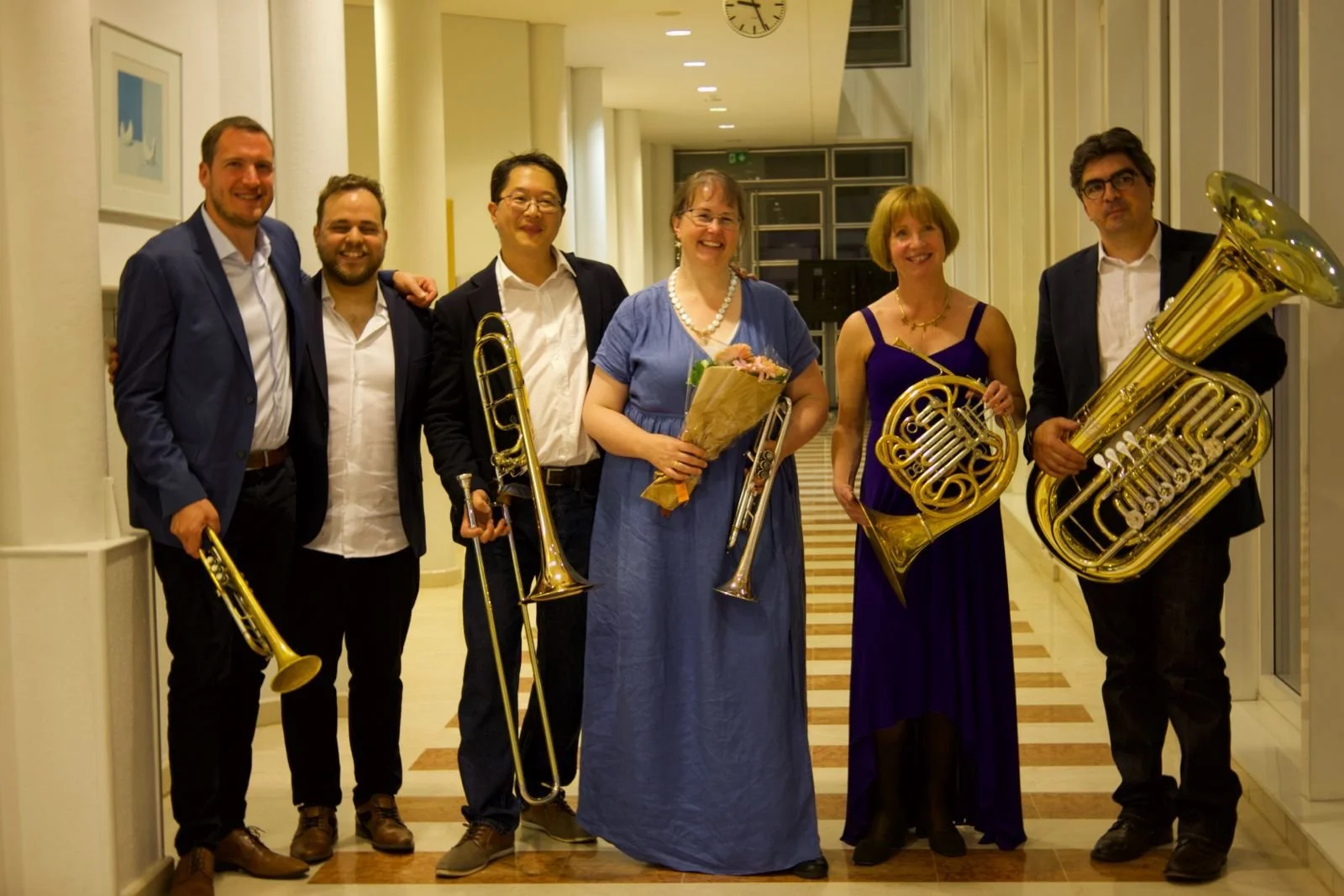 Luxembrass — First Prize winners at the 9th International Competition for Brass Ensembles, Passau — with Kristina Mascher-Turner