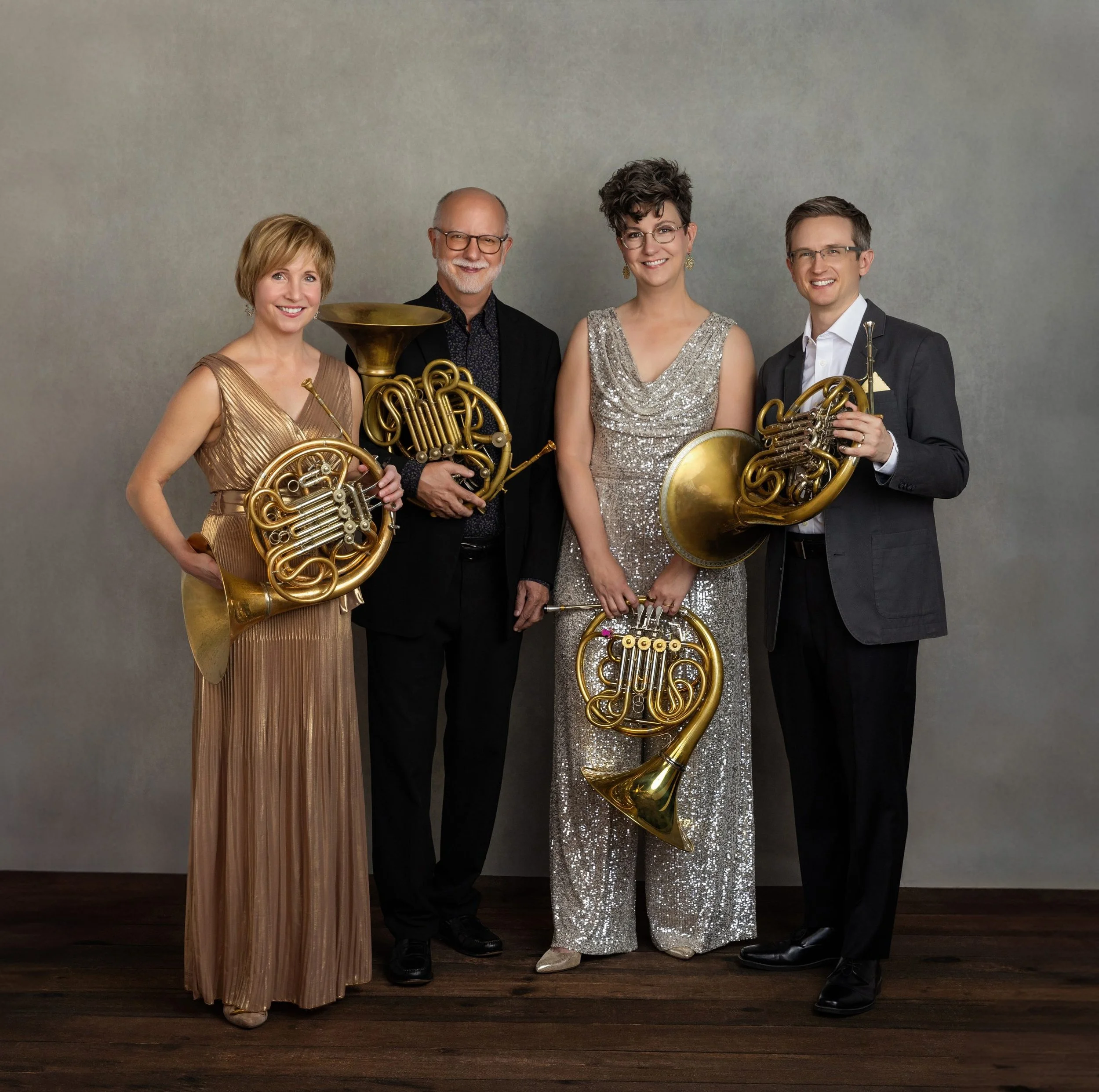 The American Horn Quartet — Kristina Mascher-Turner, horn, with fellow members