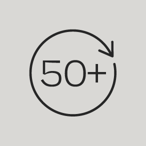 50 plus years experience icon representing Atlantic Security Limited’s longevity and Bermuda insurance expertise
