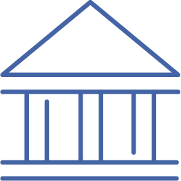 Classical building icon representing institutional strength in Bermuda insurance market