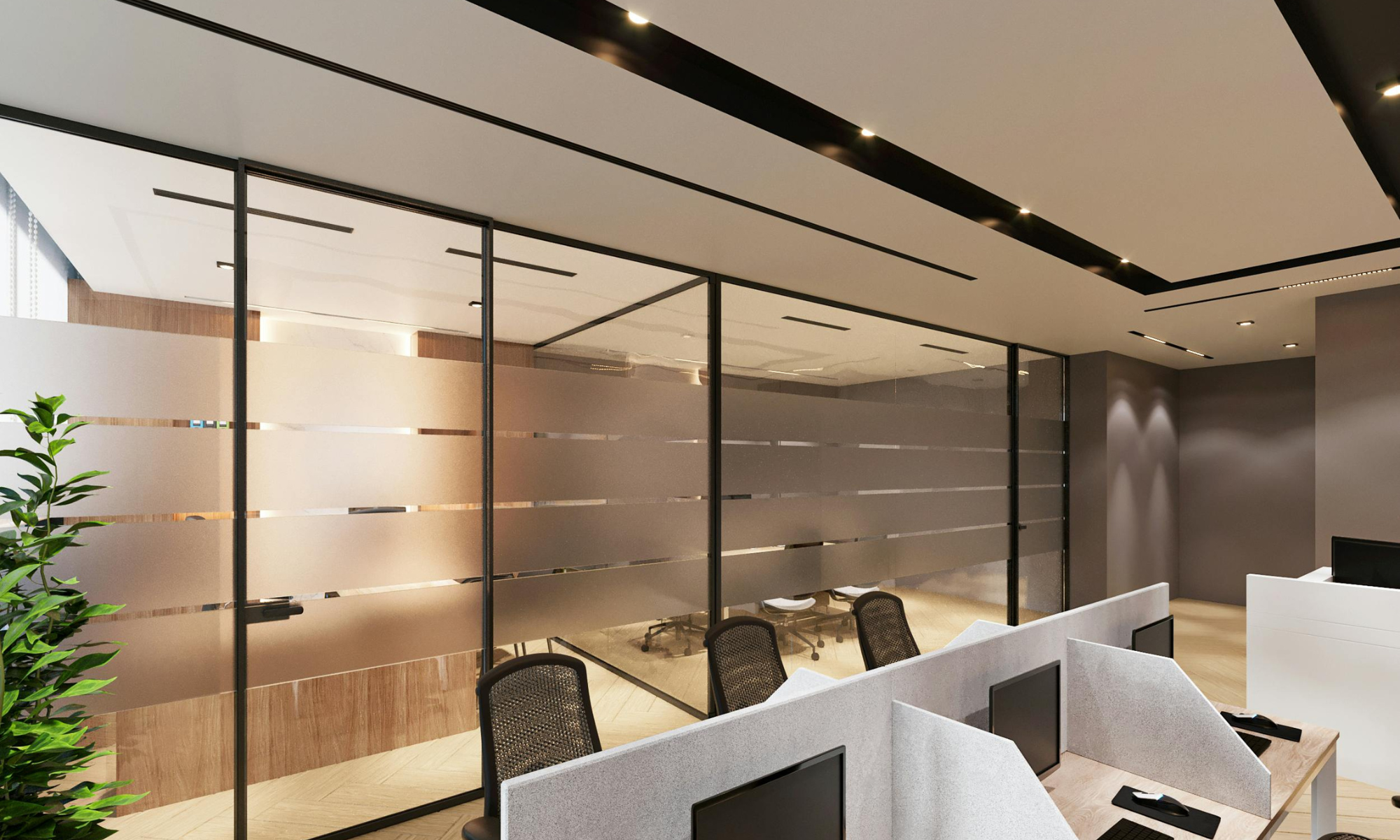 Contemporary office meeting space representing ASL's professional insurance advisory and client consultations