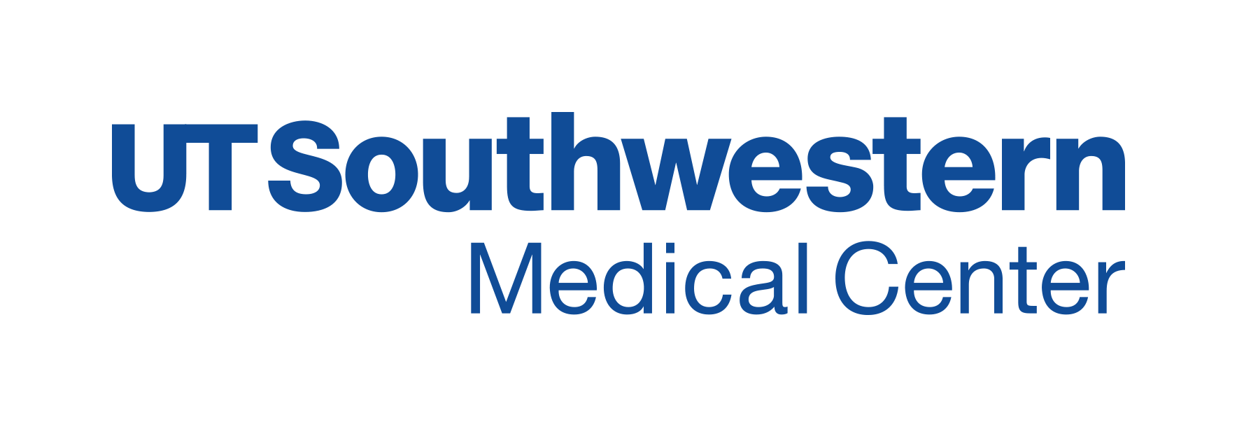 Logo of the UTSW Southwestern Medical Center in blue text on a white background.