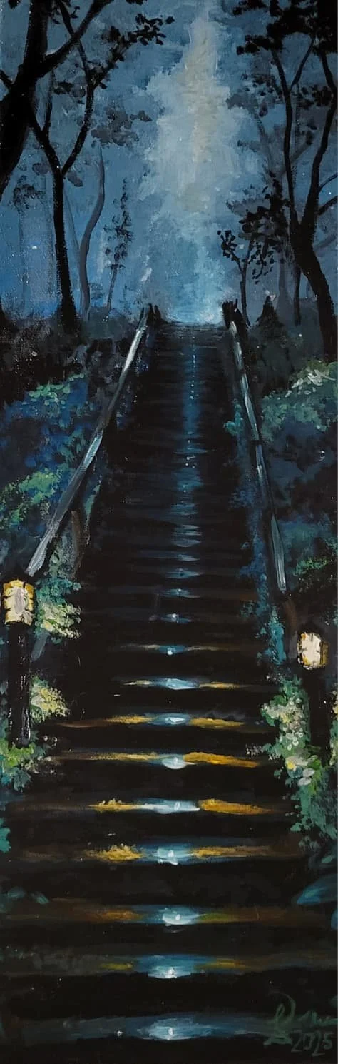 "Into the unknown" - Dez 2025 - 20 x 60,5 cm - Acryl auf Leinwand -
200 €