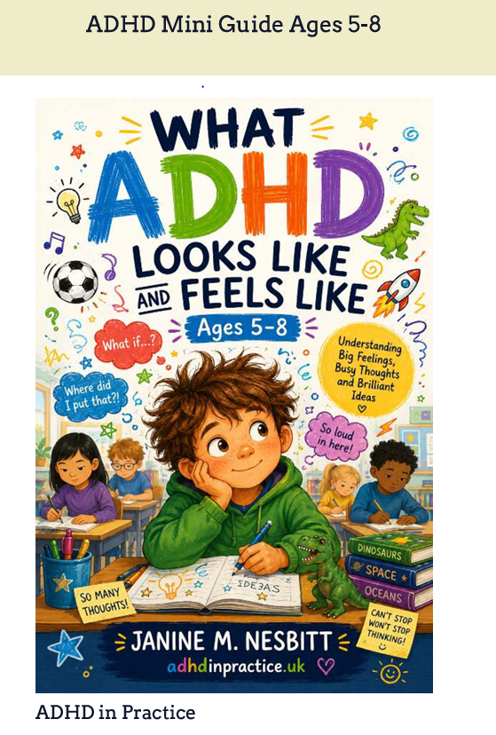 What ADHD looks like and feels like Ages 5-8