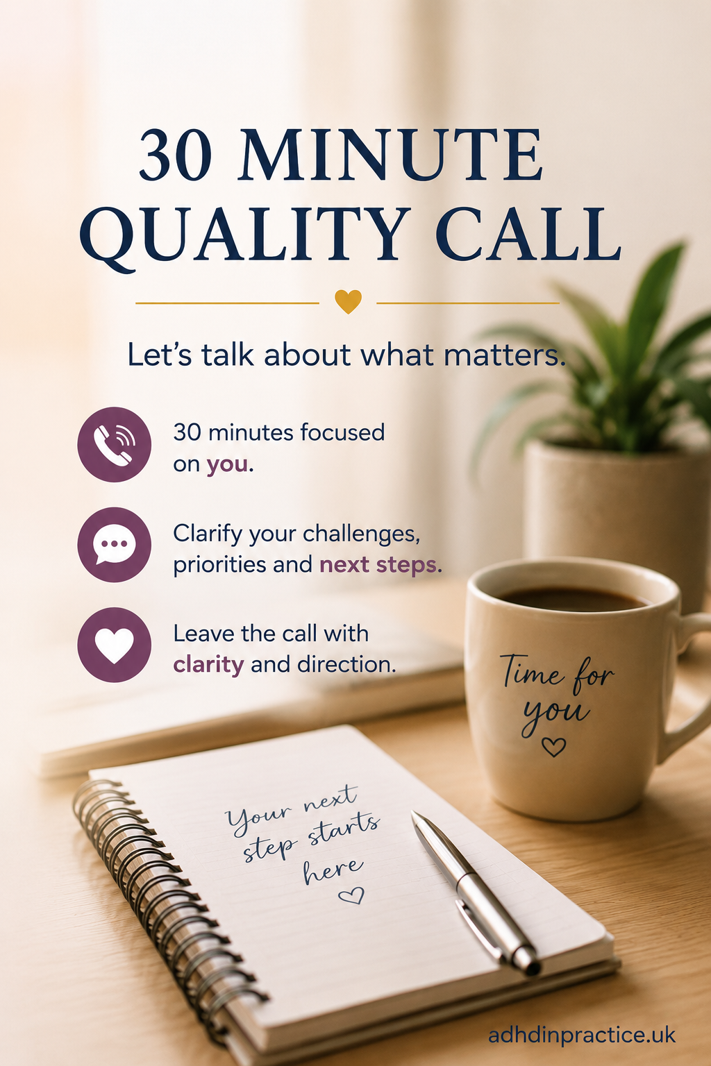 Free 30-minute telephone call with ADHD in Practice