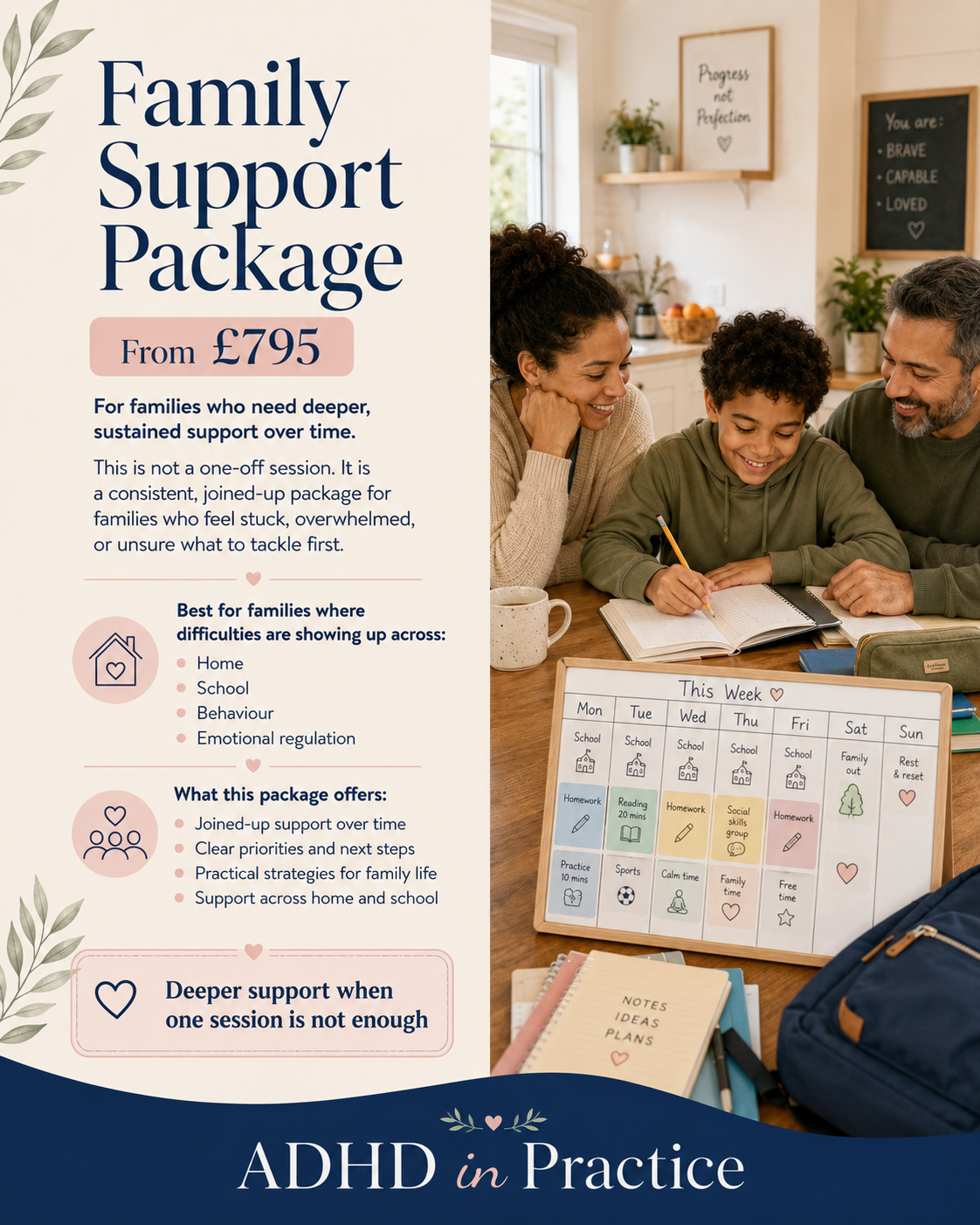 Family Support Package  From £795 - Deposit