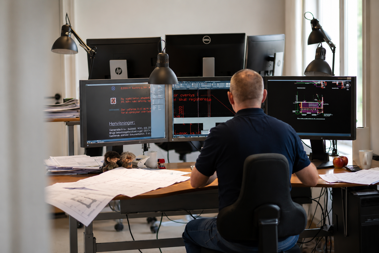 Ingeniør arbejder hos AVJ some r rådgivende ingeniører på fyn og sjælland
