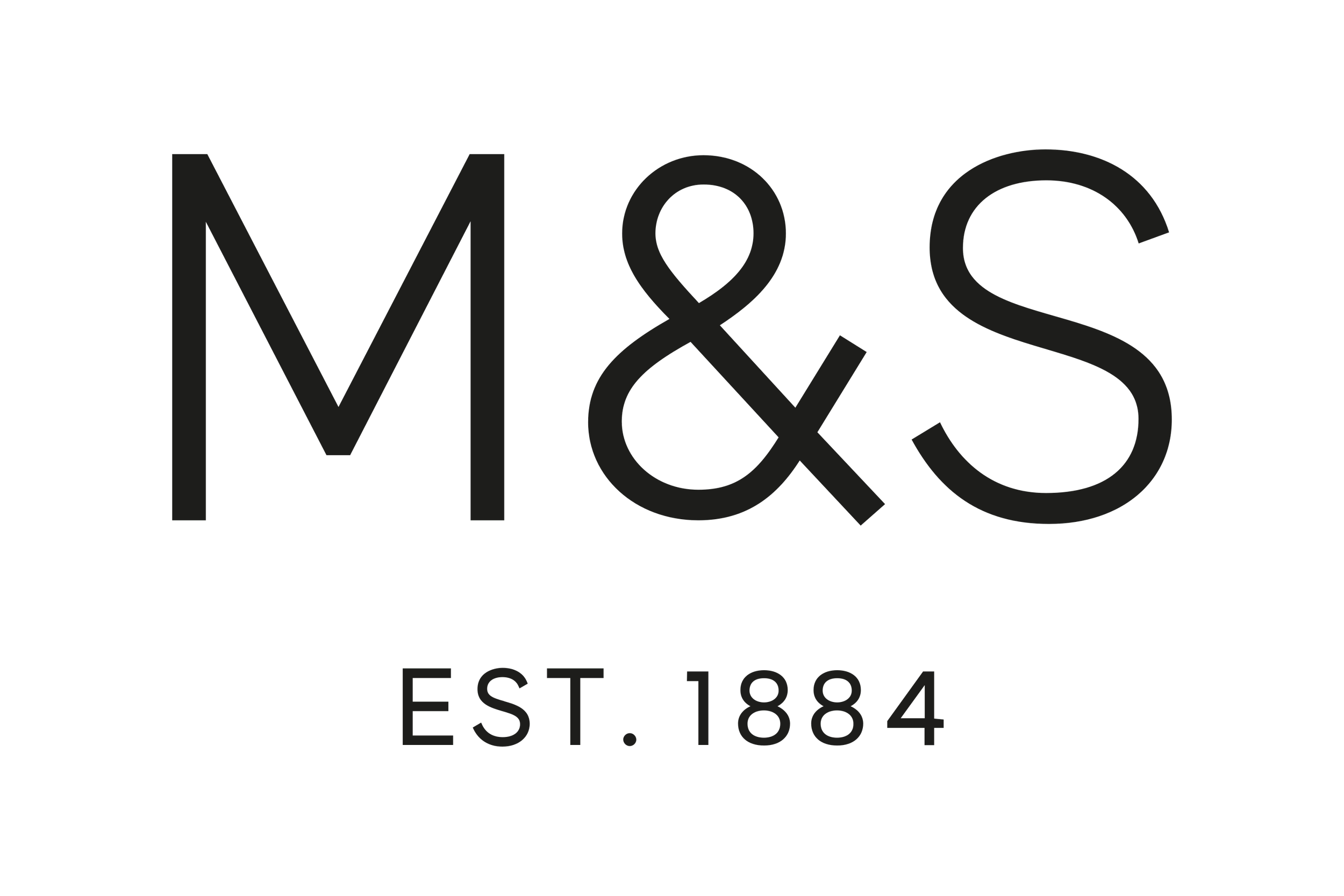 M&Ş logo with text EST. 1884 underneath