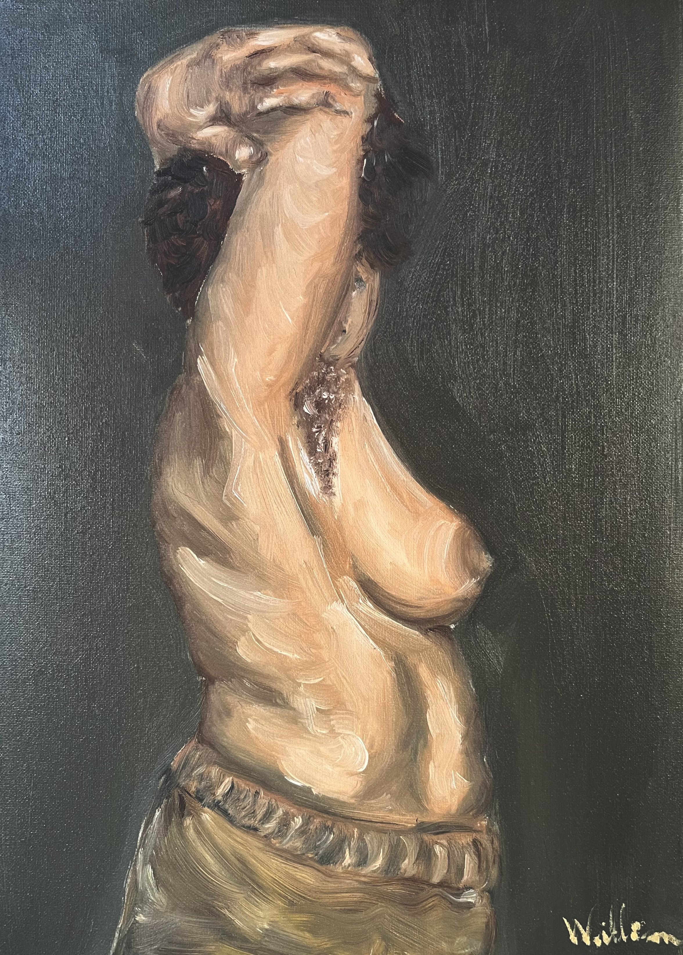 boy - oil paint on cotton canvas (35x25cm, 2025)