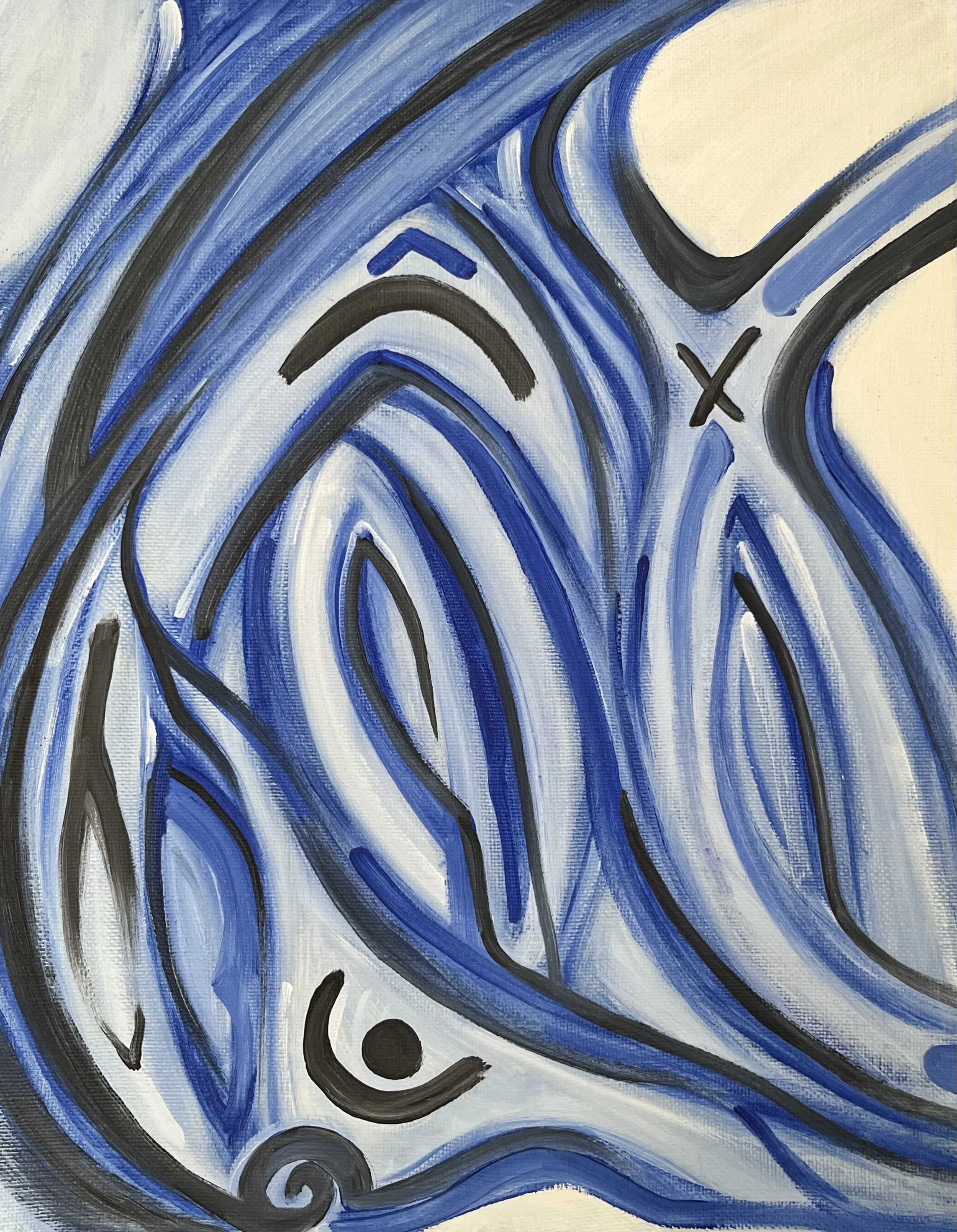 Untitled [10] - oil paint and linen canvas (45x35cm, 2026)
