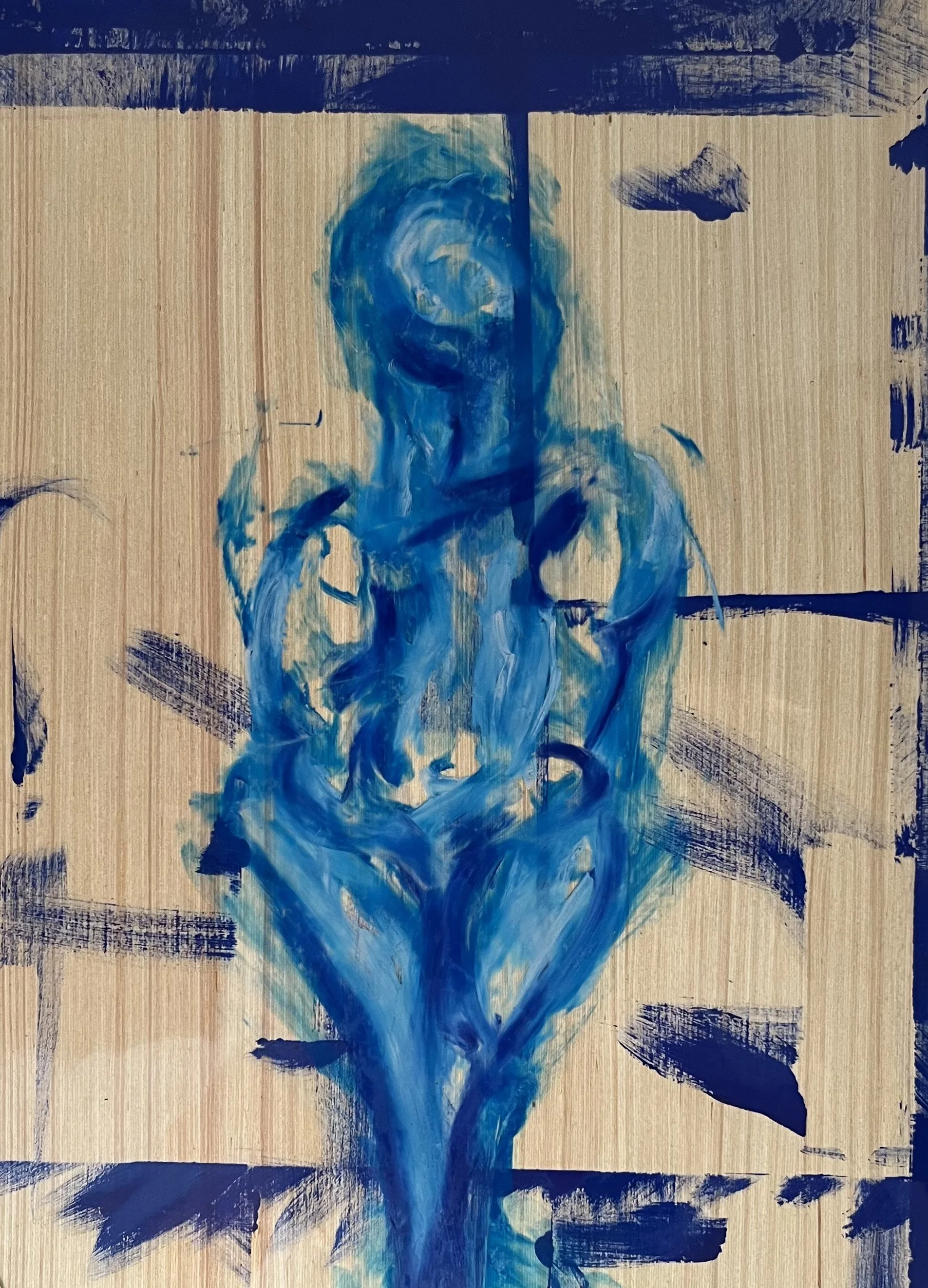 Figure [10] - oil stick on acetate sheet (50x35cm, 2026)