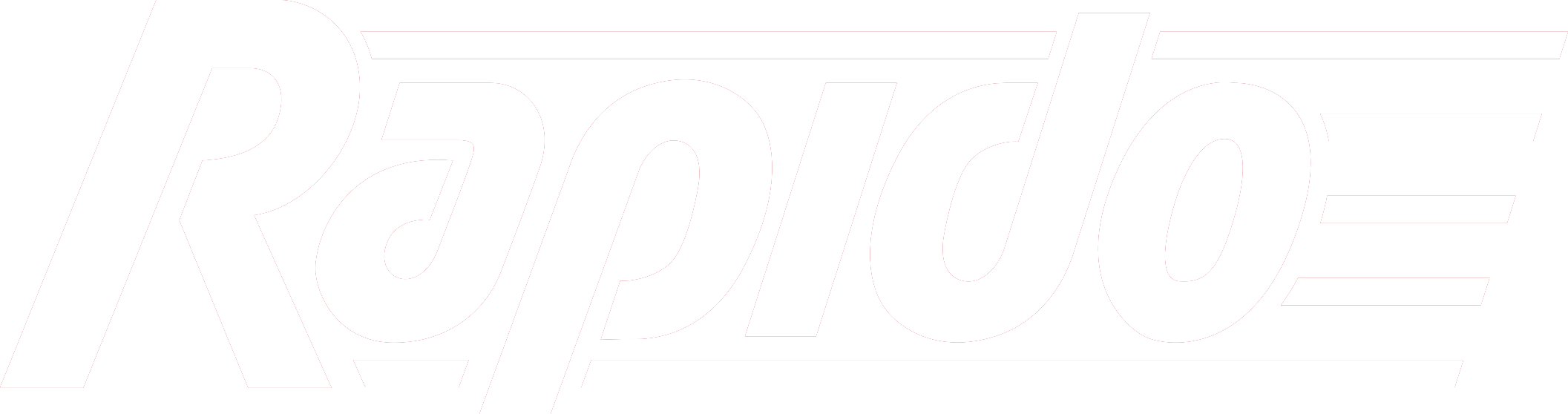 Rádio logo in stylized black and white design with lines extending from the text.