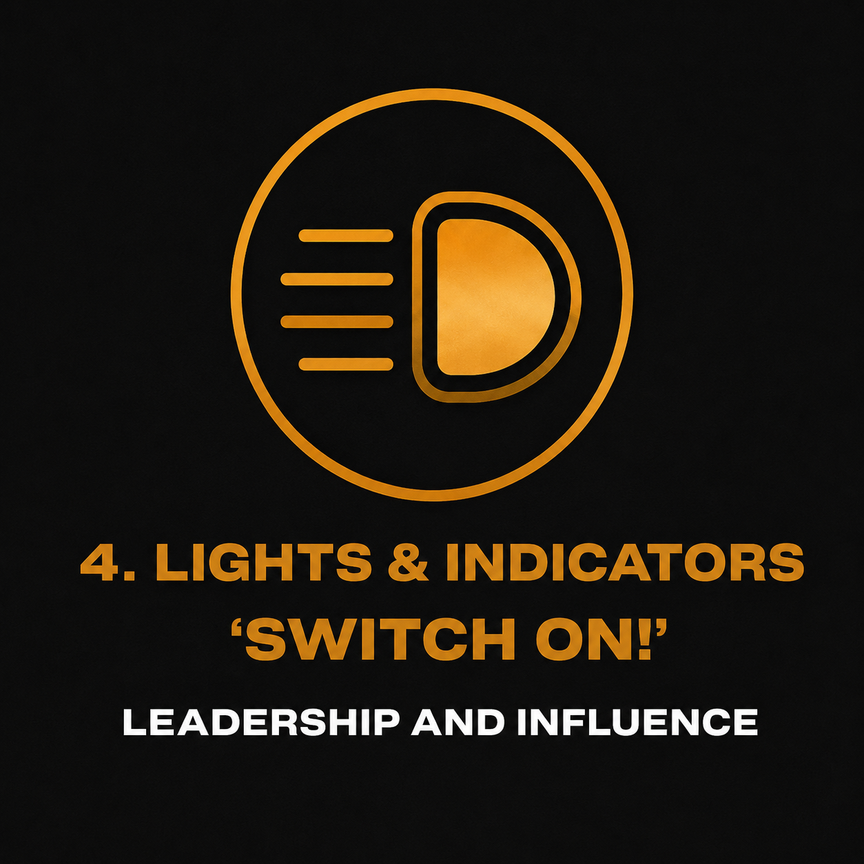 "A man's light should not merely shine for attention; it should signal direction for those entrusted to follow him."
