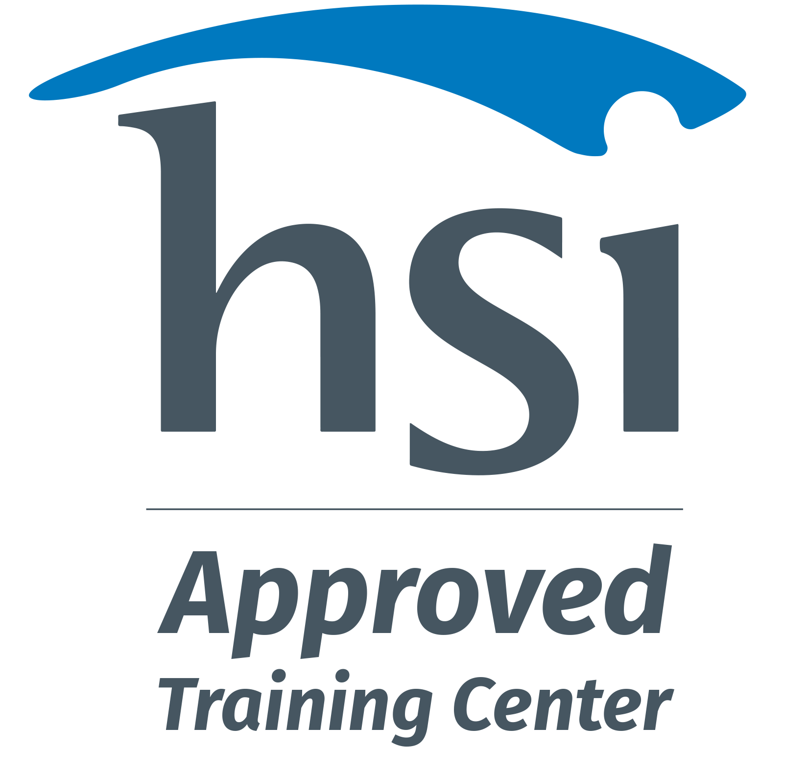 HSI approved CPR training center badge.