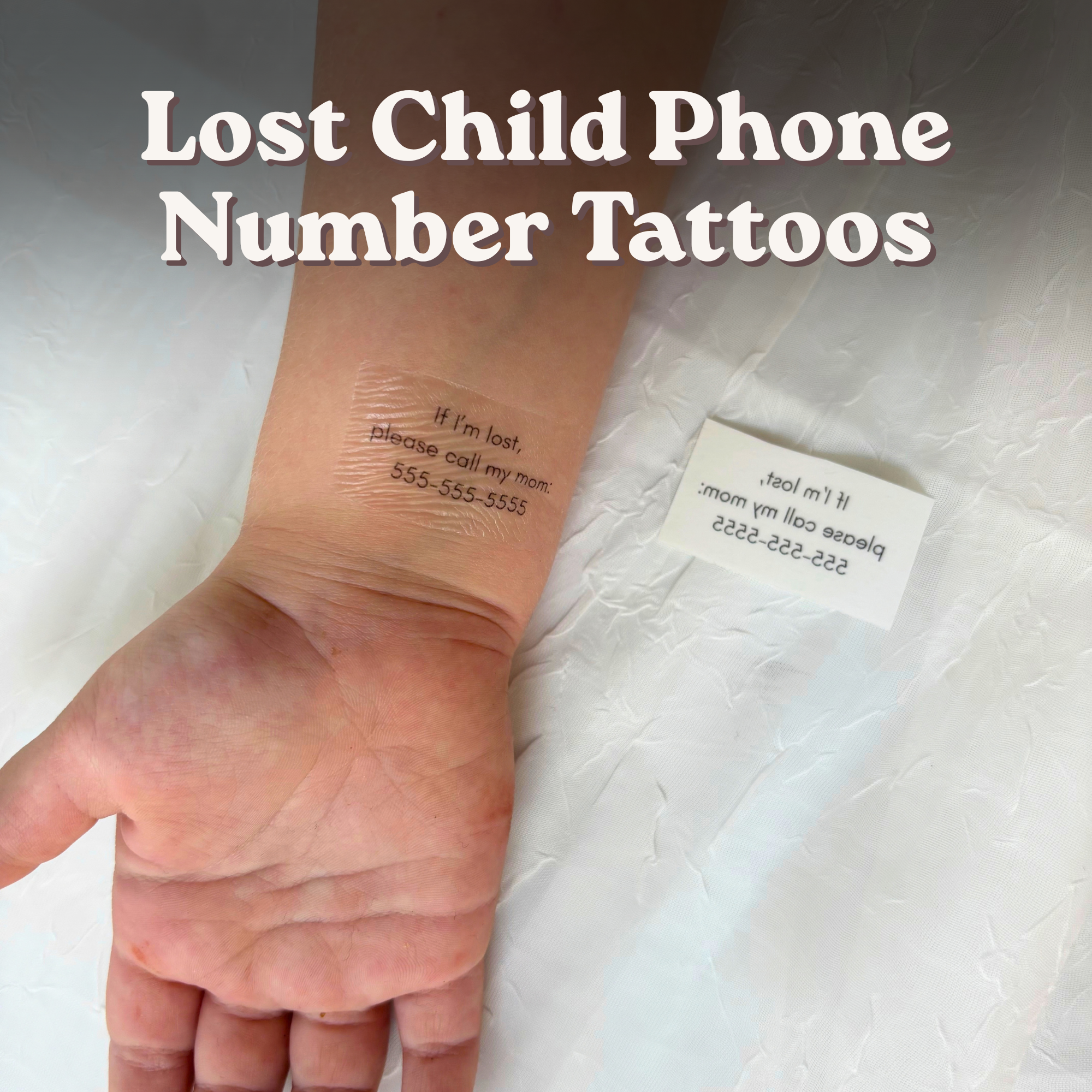 Lost Child Phone Number Tattoos