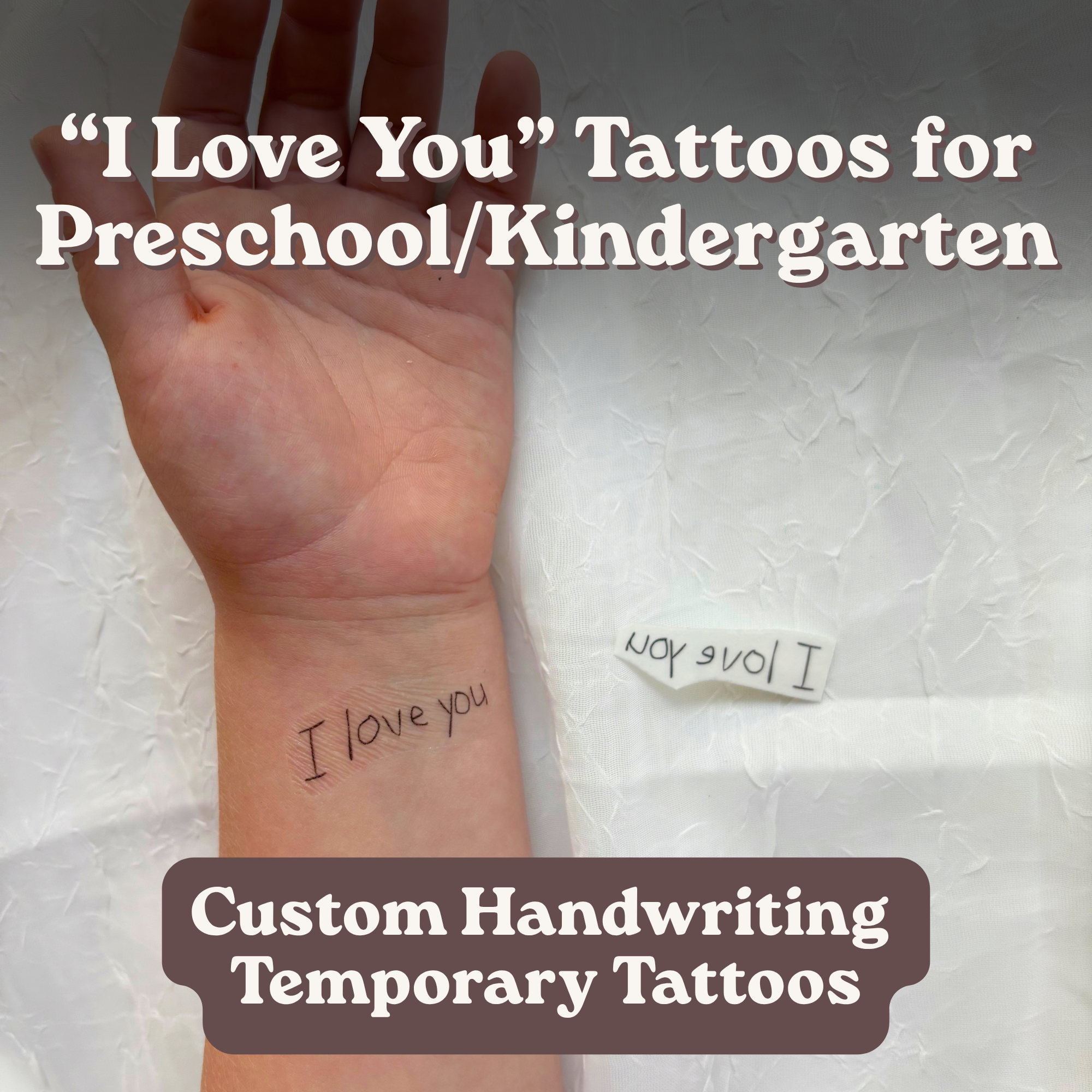 "I Love You" Tattoos for Preschool/Kindergarten