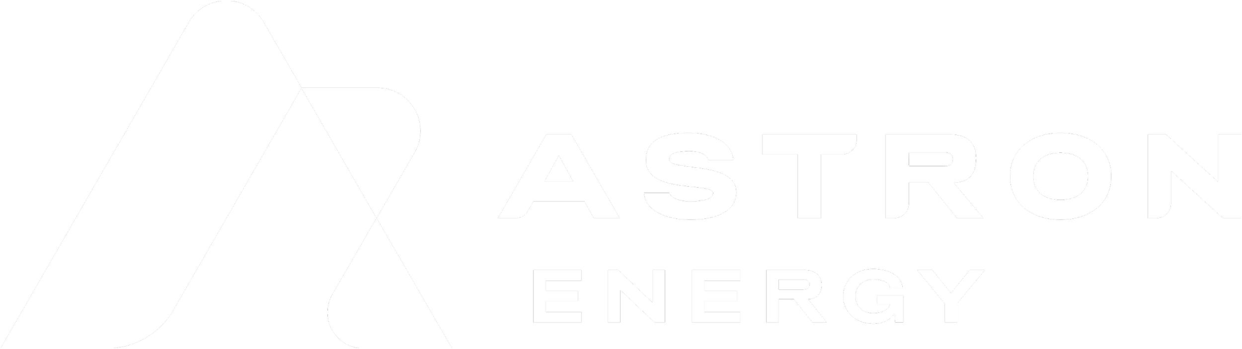 Black and white logo for AstroN Energy with a stylized letter A and the company name.