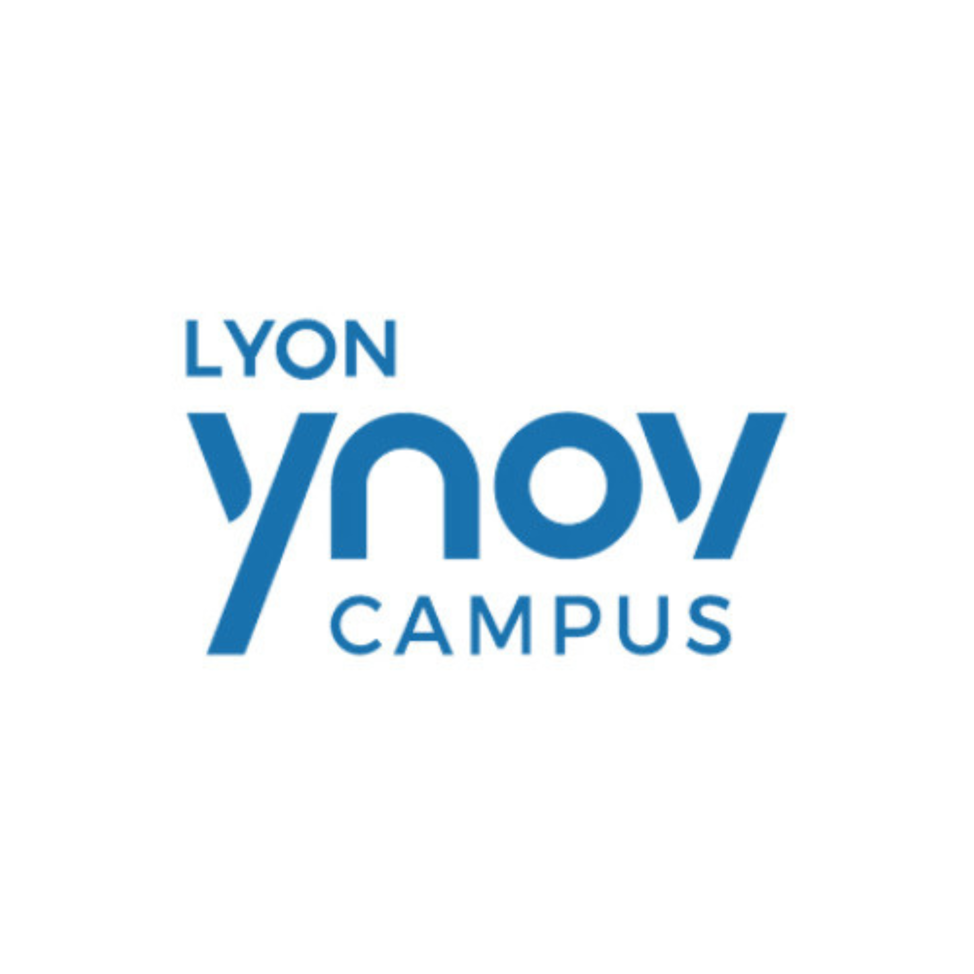 Logo de Lyon Ynov Campus en bleu sur fond blanc