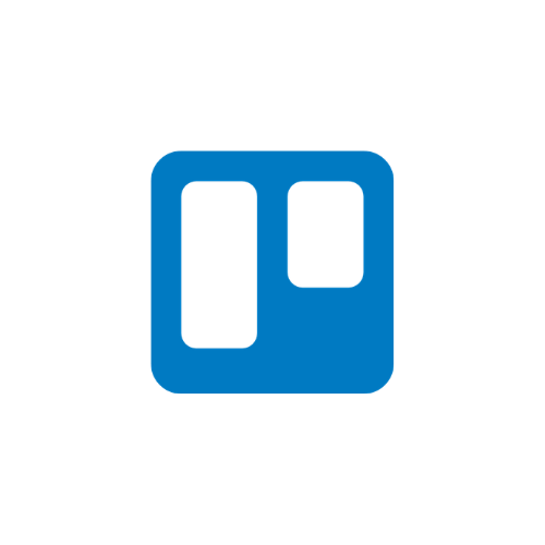 Logo de Trello avec une icône en forme de tableau.
