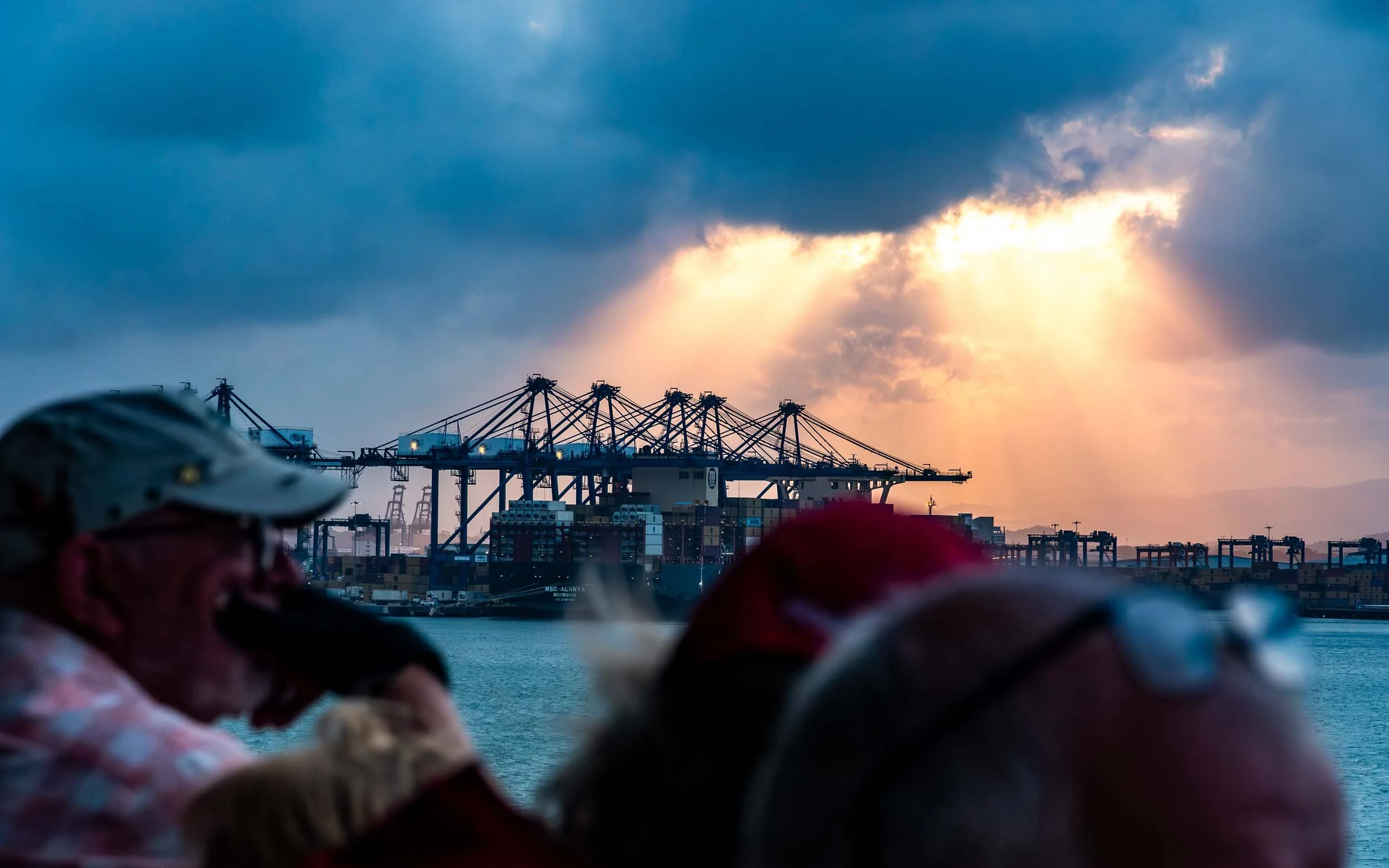 April 19, 2025: Preparing to make the transit through the Panama Canal.