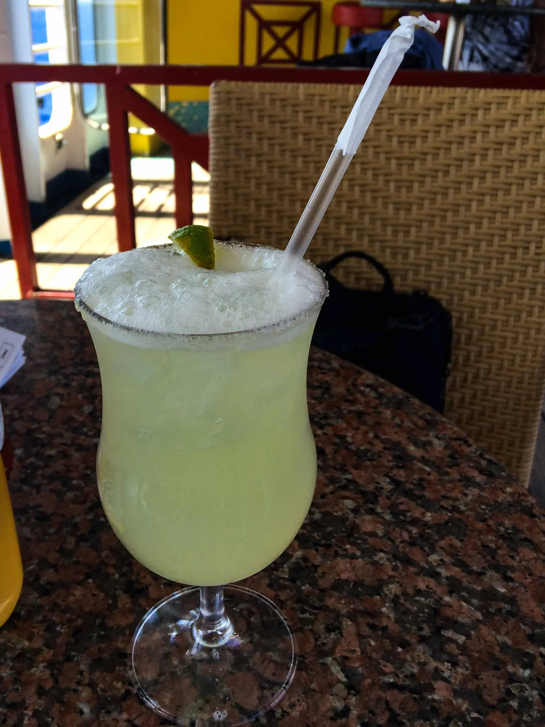 Cold Margarita for a hot Caribbean.