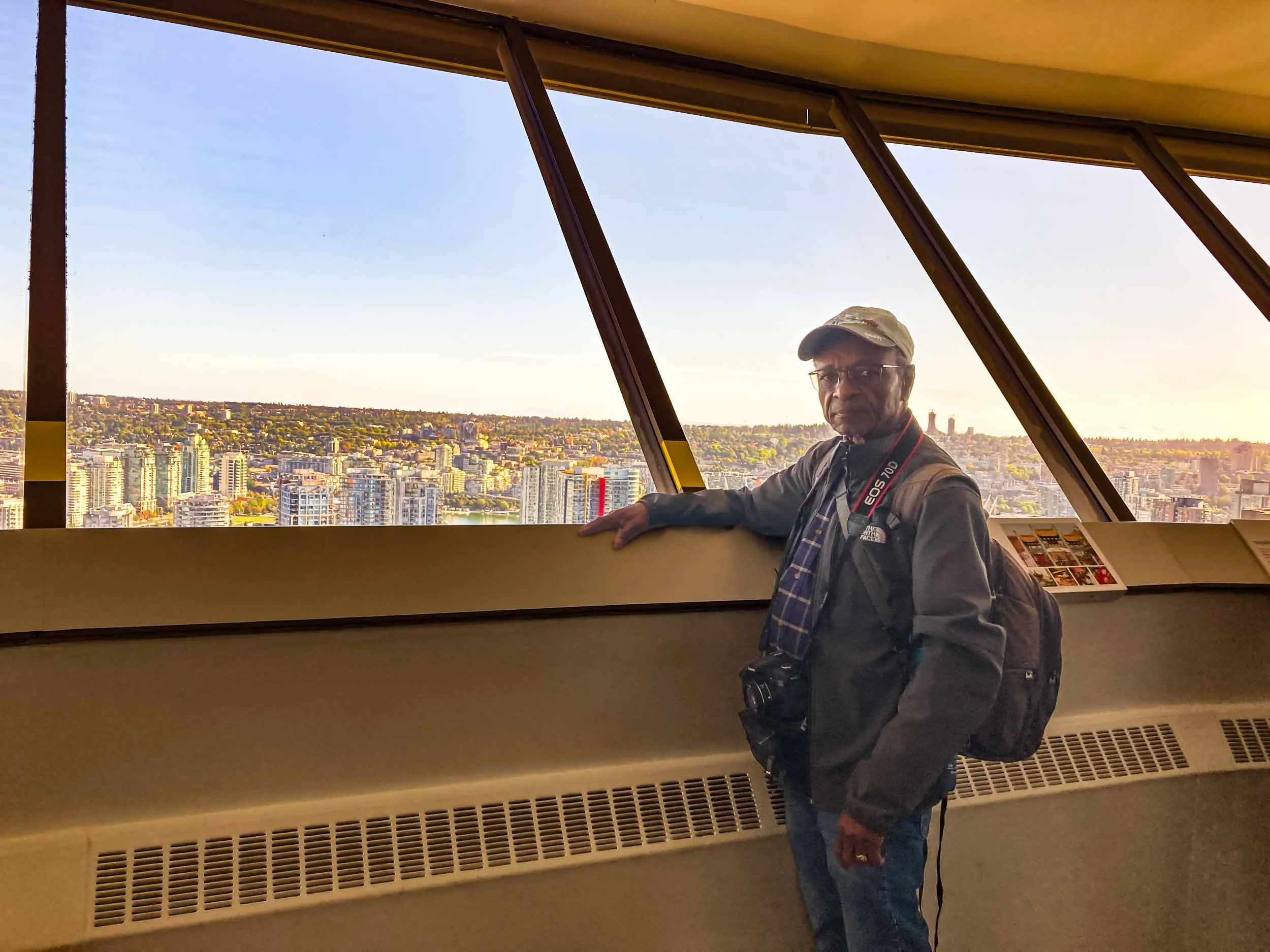 At the top of the Vancouver Lookout.