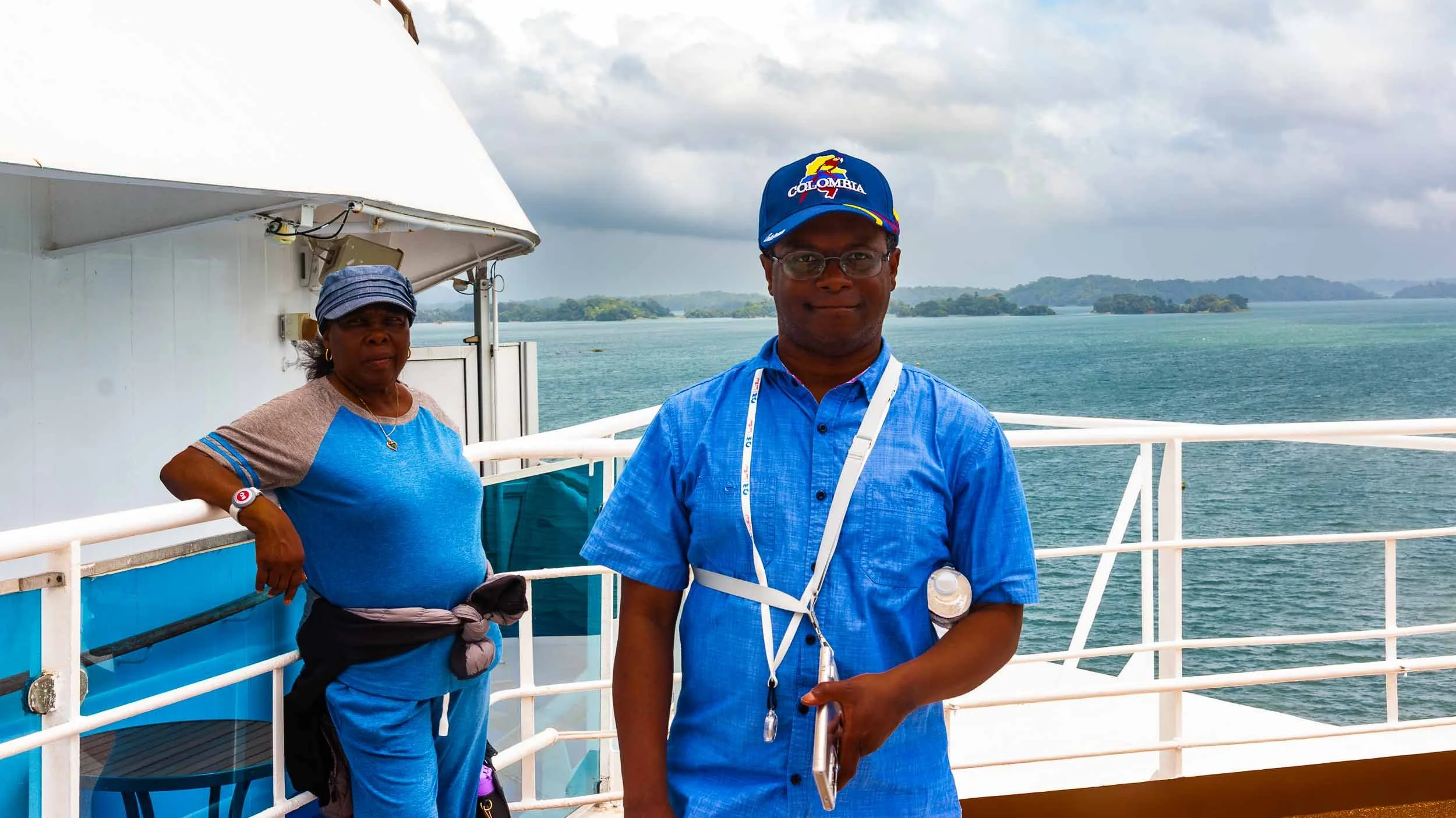 Photo op while cruising on the Gatun Lake.